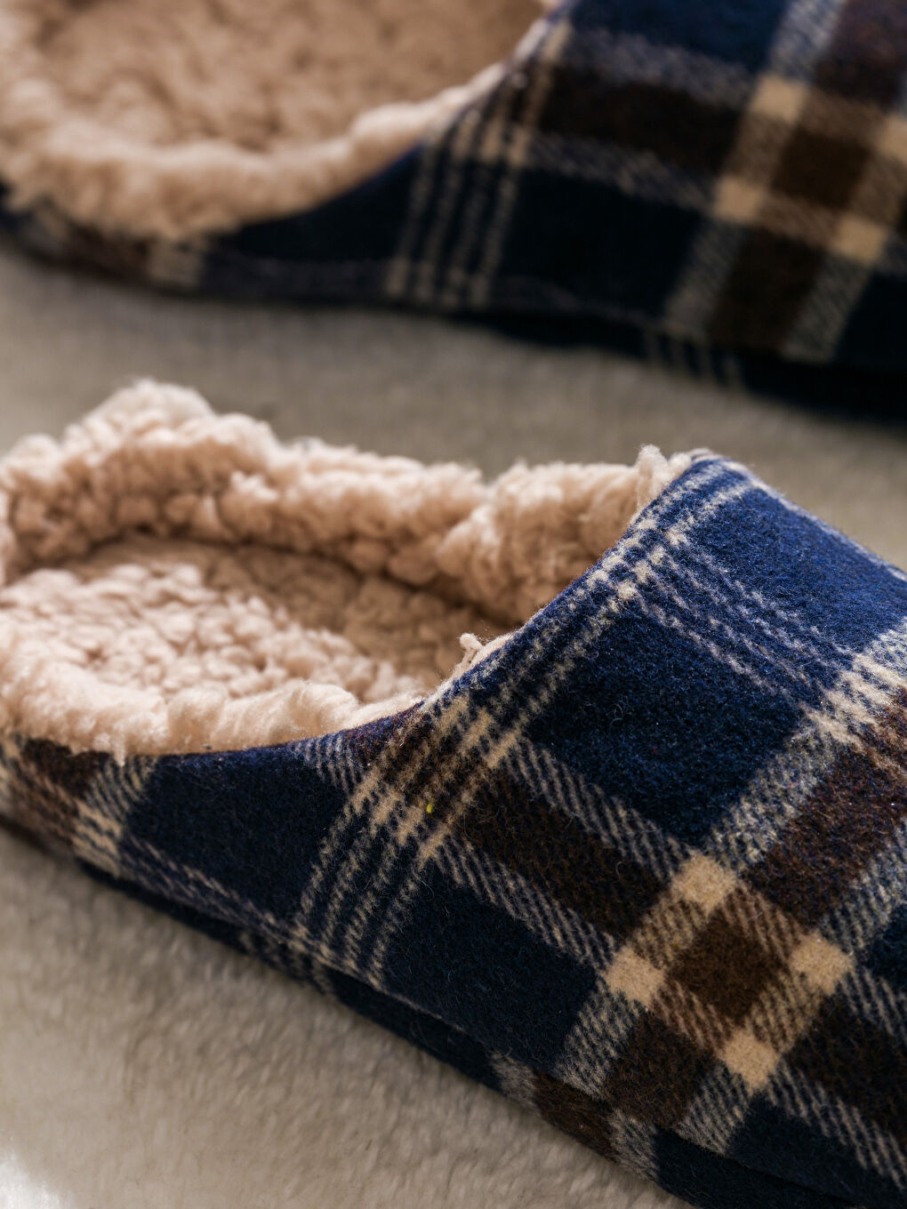 Тапочки мужские домашние в клетку-2