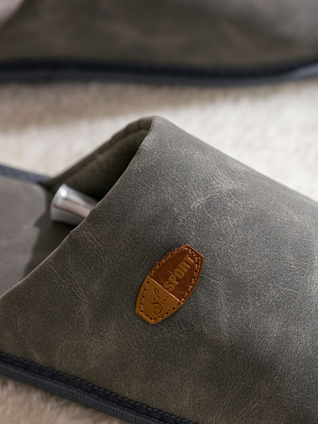 LCW STEPS Faux Suede Men's Home Slippers -W4CA29Z8-DBQ