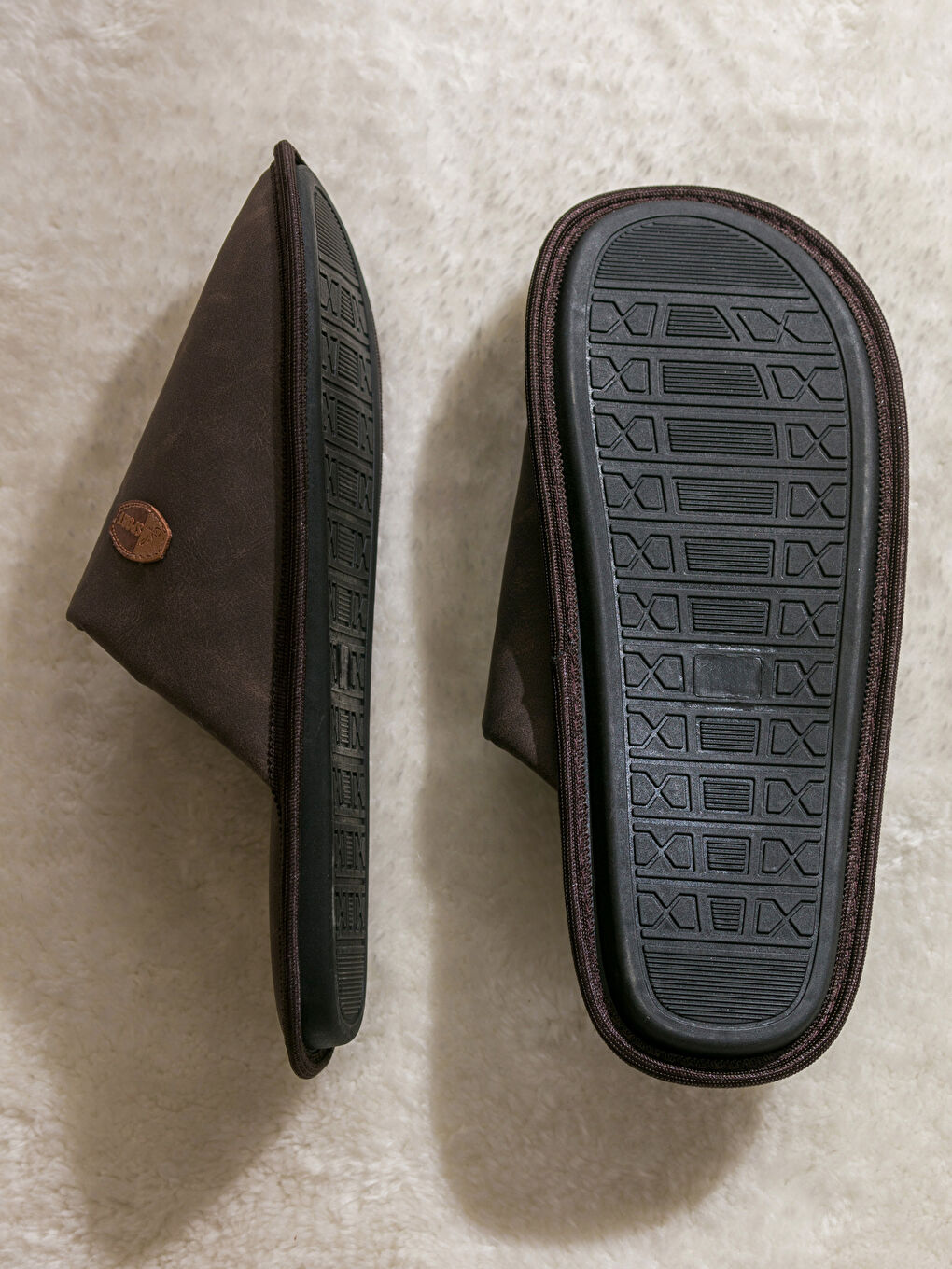 Faux Suede Men's Home Slippers-3