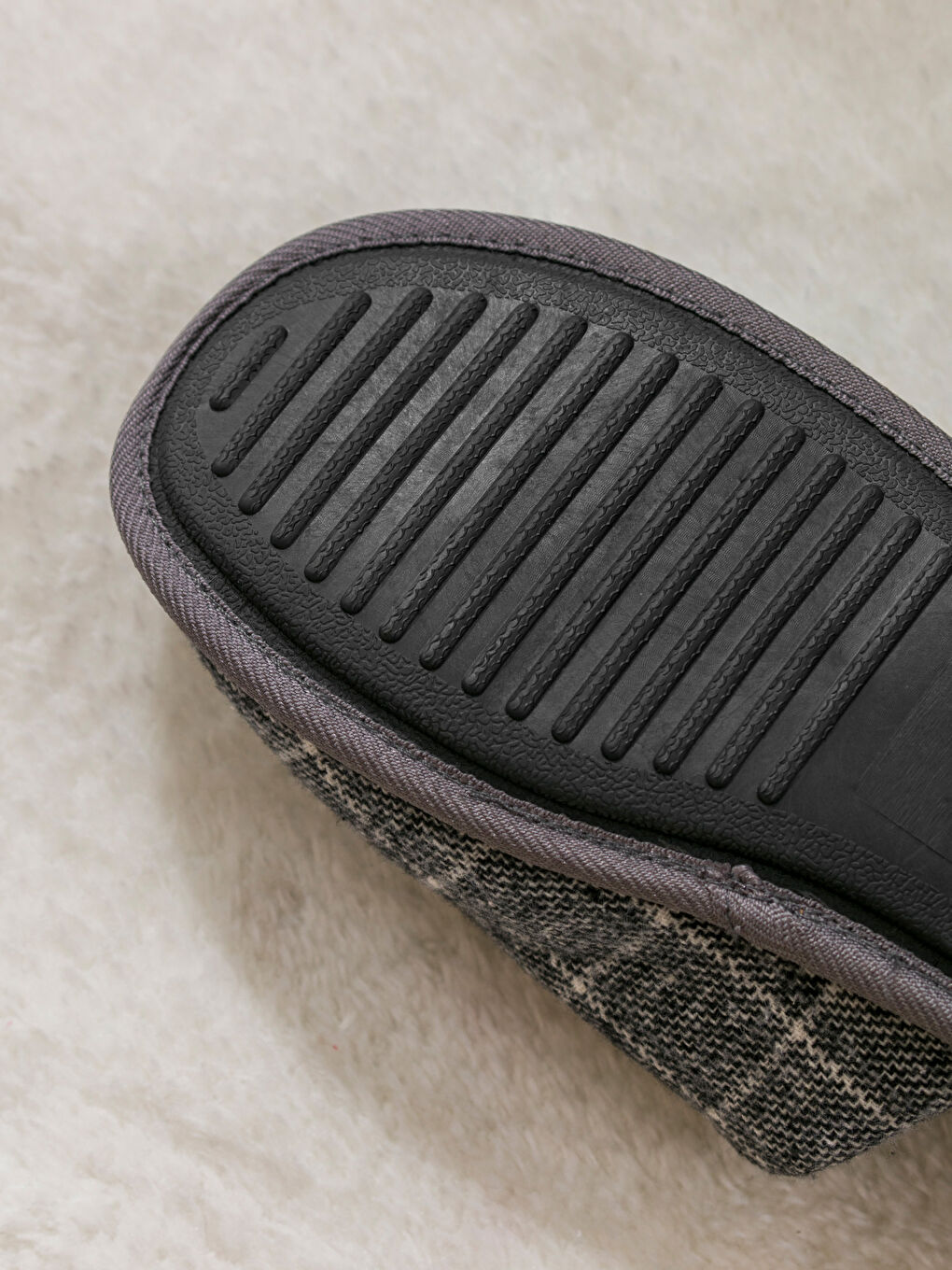 Plaid Patterned Men's Home Slippers-4