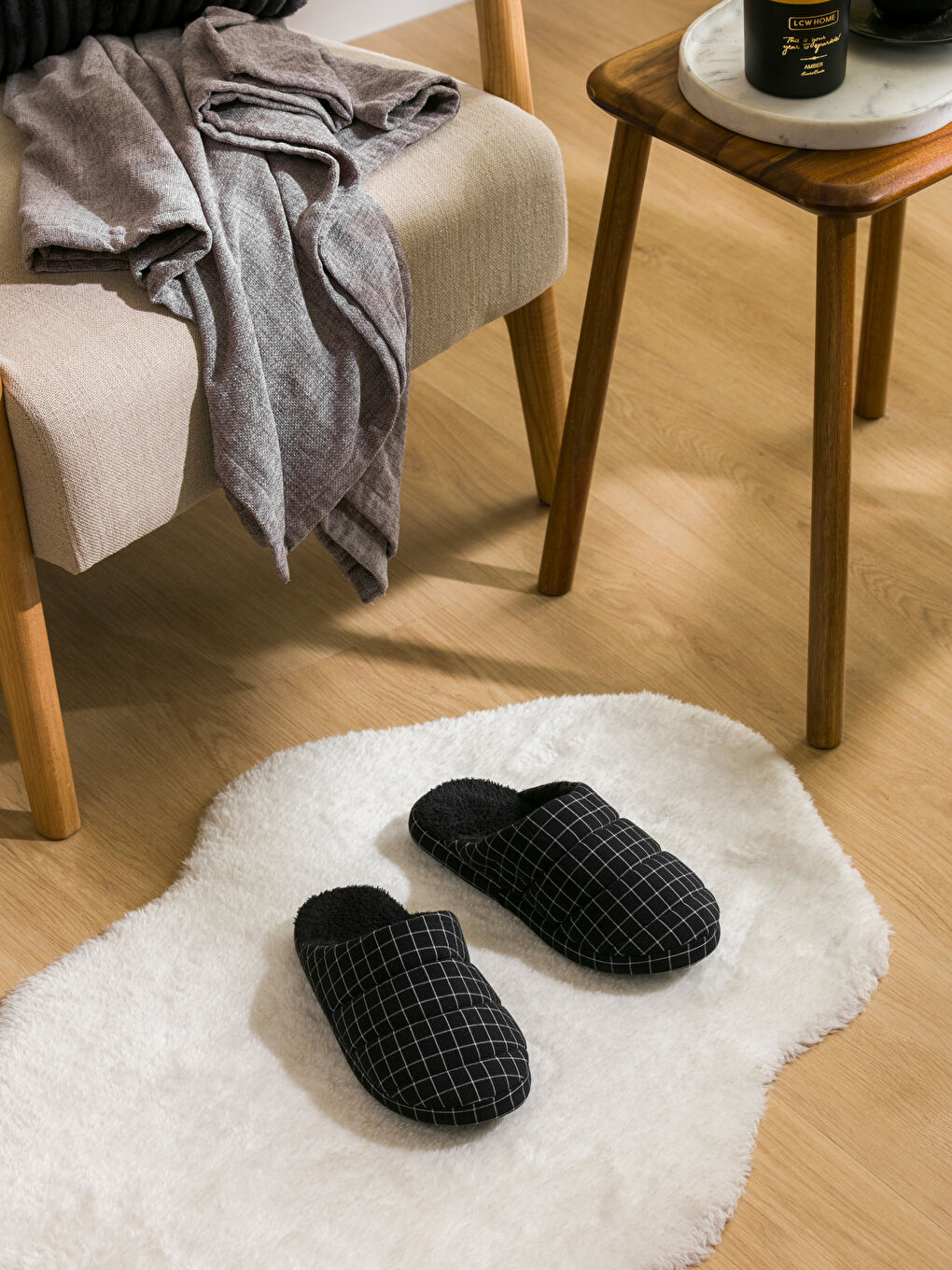 LCW STEPS Patterned Men's Home Slippers -W4CA42Z8-CVL