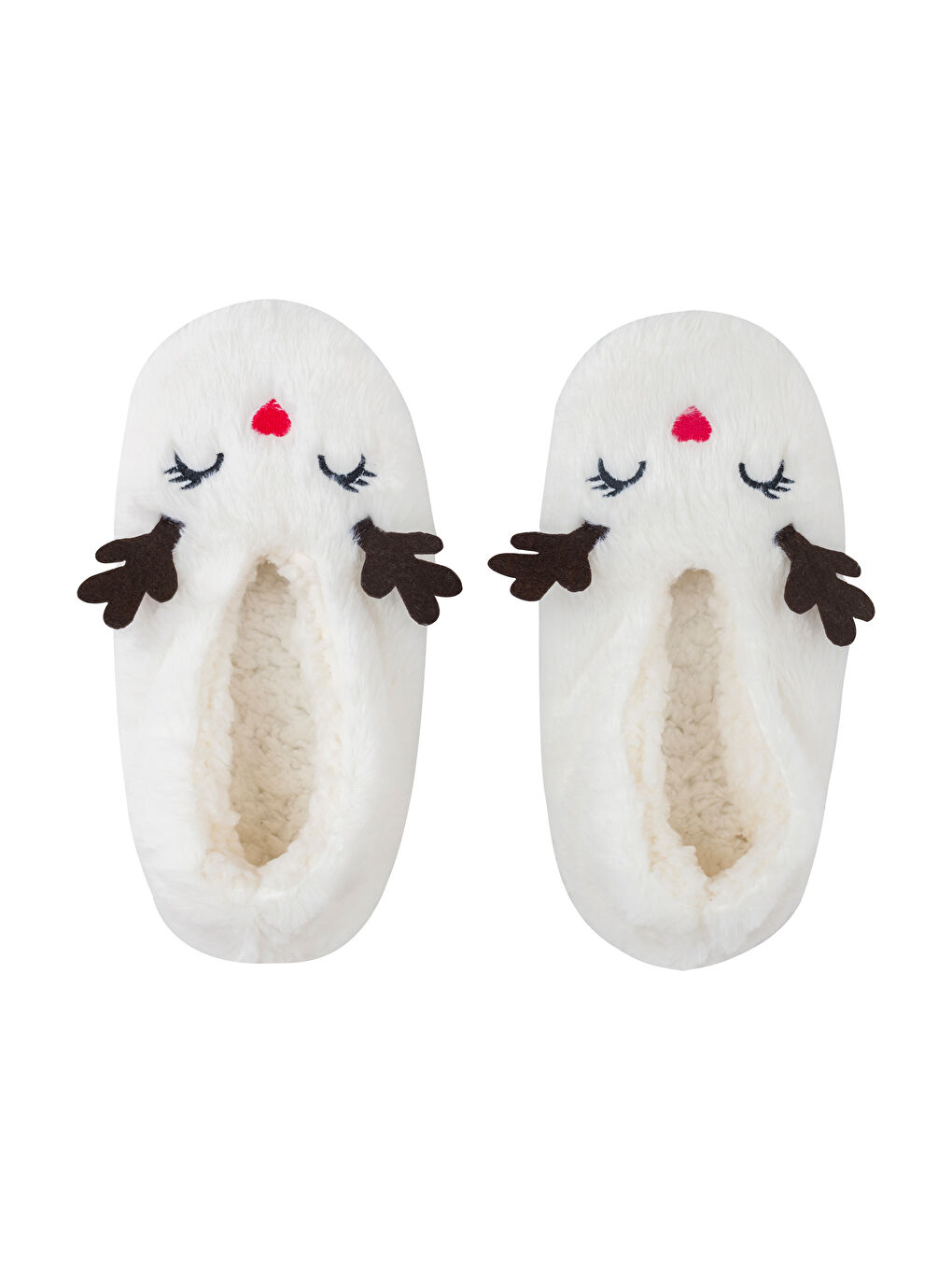 Deer Embroidered Women's Slipper Boots -W4CA45Z8-YJ3