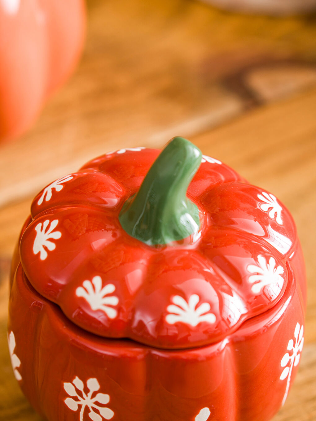 Bol de Zahăr Ceramic cu Model Dovleac 150 ml-2