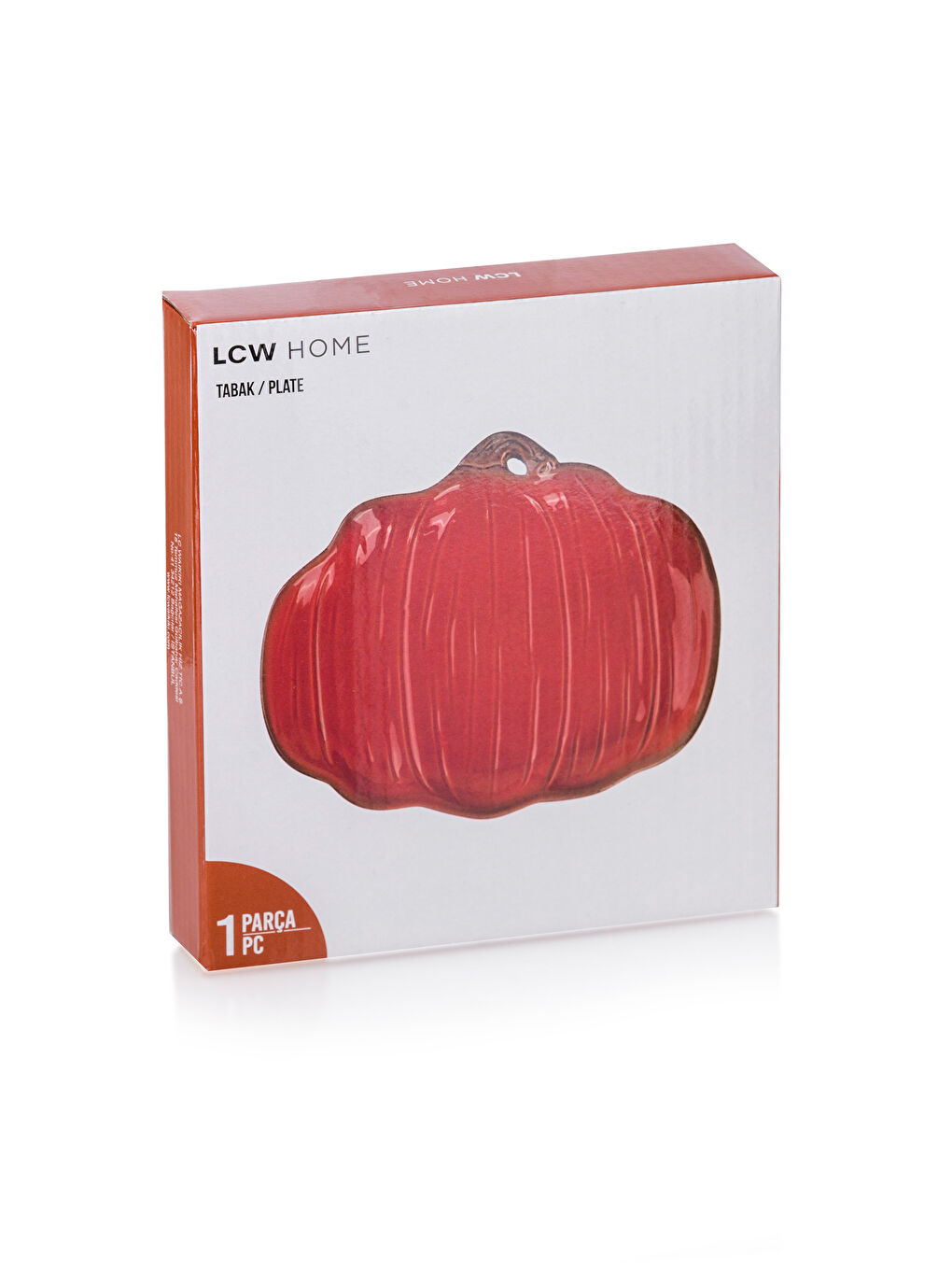 LCW HOME Canlı Turuncu Bal Kabağı Desenli Seramik Tabak 16 Cm - 3