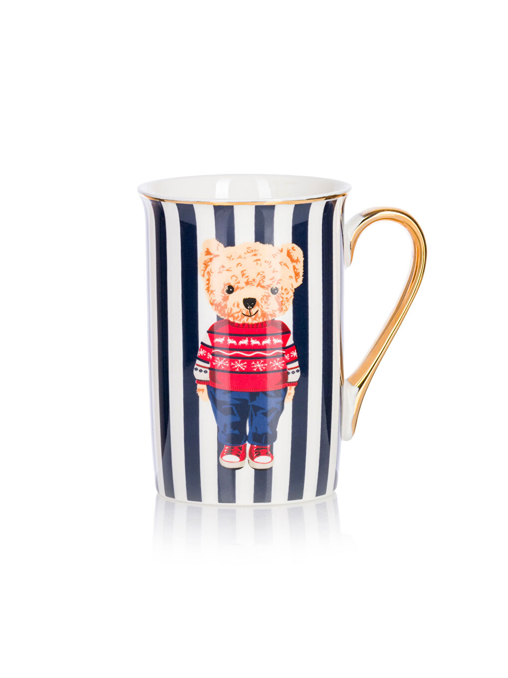 LCW HOME Karışık Ayı Teddy Baskılı Porselen Kupa 363 Ml - 4