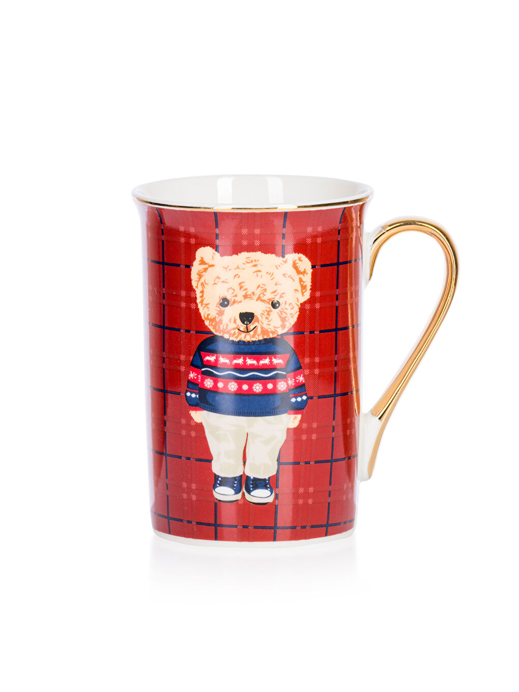 LCW HOME Karışık Ayı Teddy Baskılı Porselen Kupa 363 Ml - 4