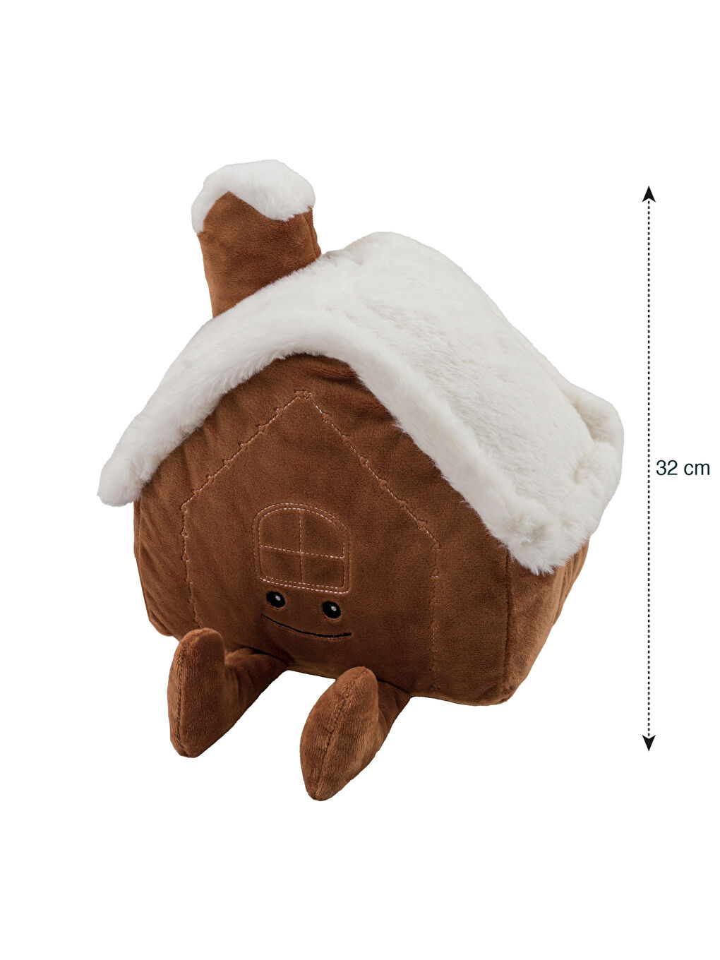 LCW HOME Karışık Baskılı Ev Figürlü İç Dolgulu Peluş Bebek Kırlent 32 Cm - 3