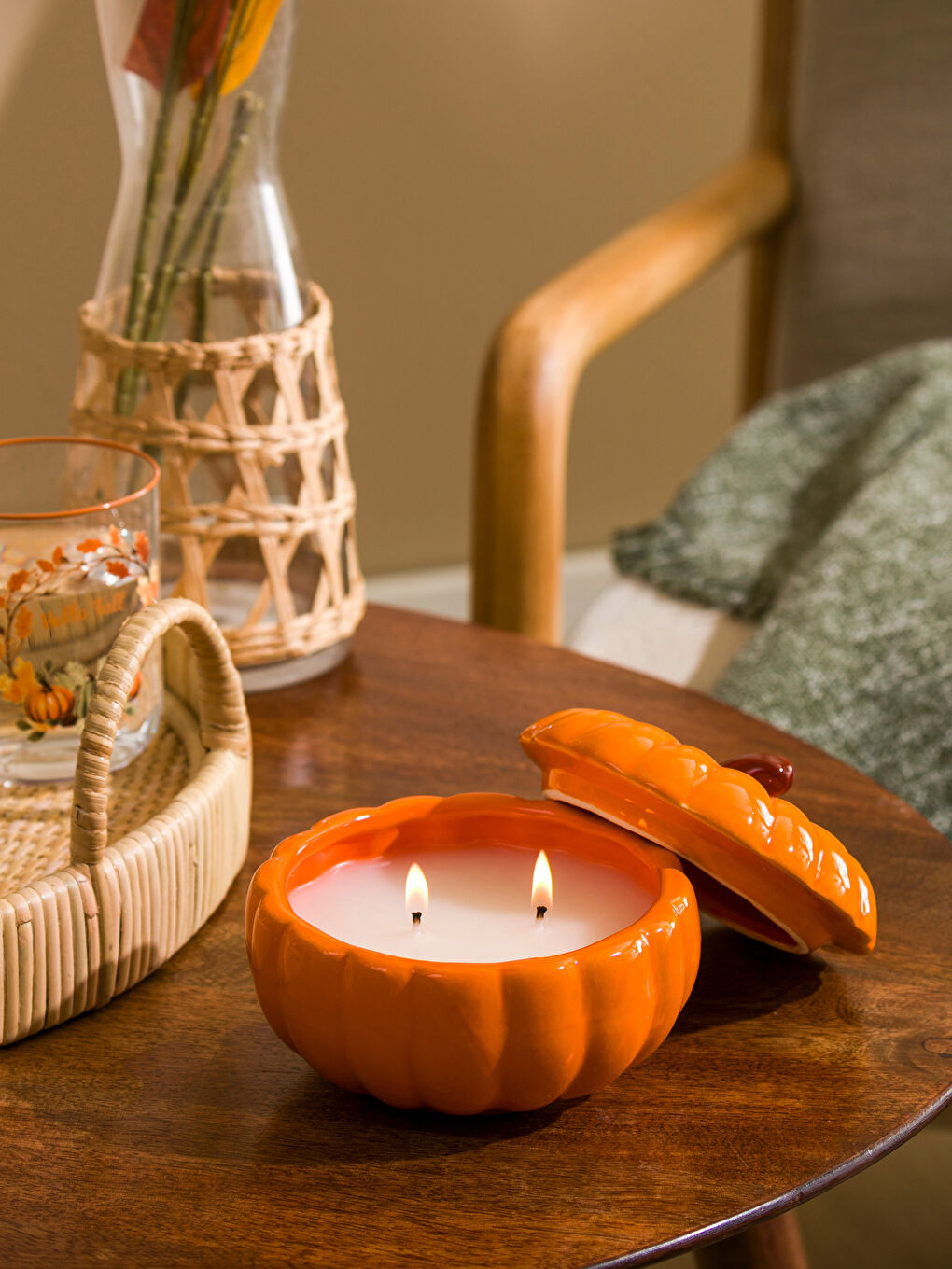 Turuncu Bal Kabağı Kokulu Mum 260 g