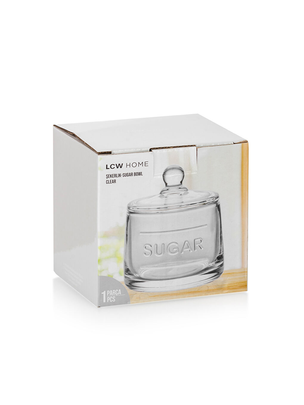 Renksiz Yazı Desenli Cam Şekerlik-4