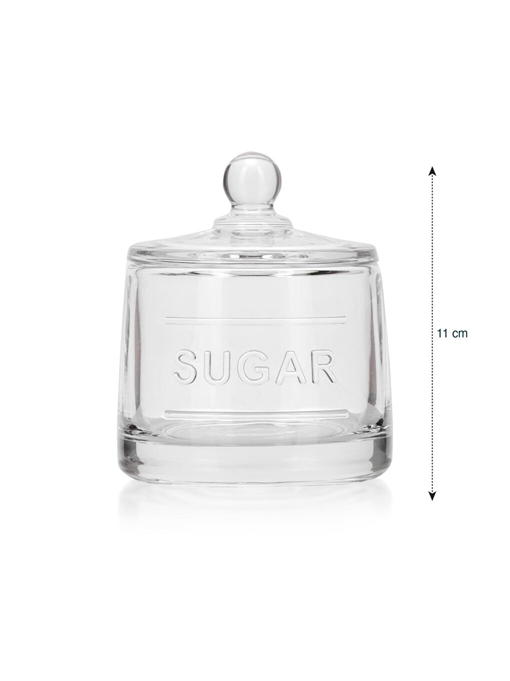 Renksiz Yazı Desenli Cam Şekerlik-5