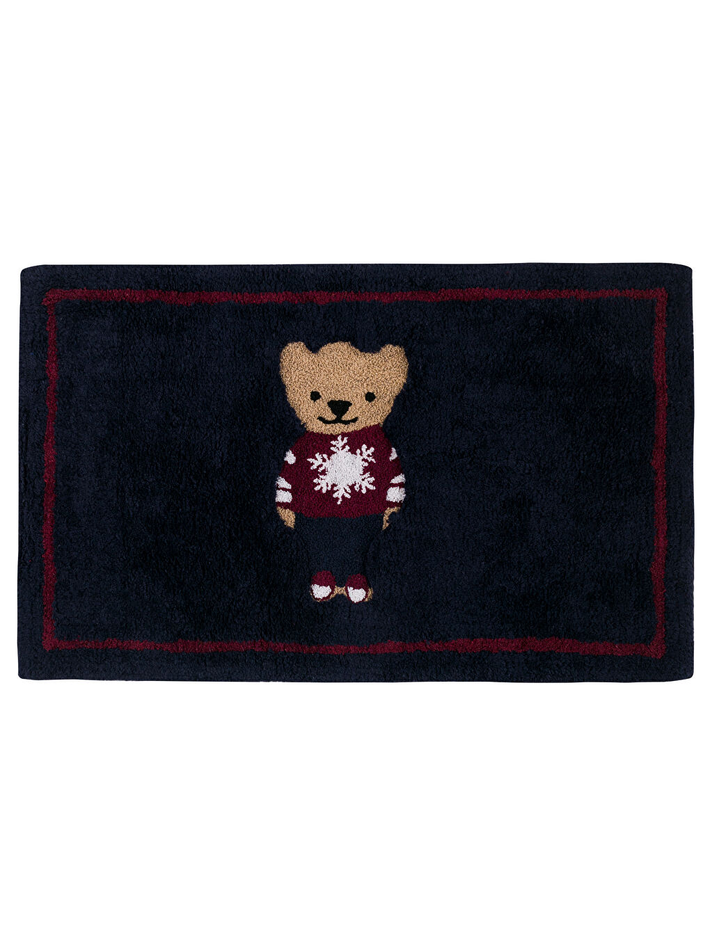 LCW HOME Lacivert Ayı Teddy Baskılı Banyo Paspası 50x80 Cm - 5