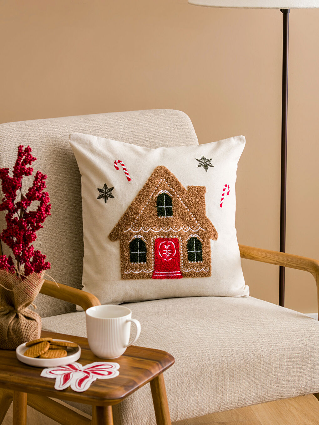 New Year's Themed Throw Pillow Case 45x45 Cm -W4CF82Z8-F9C