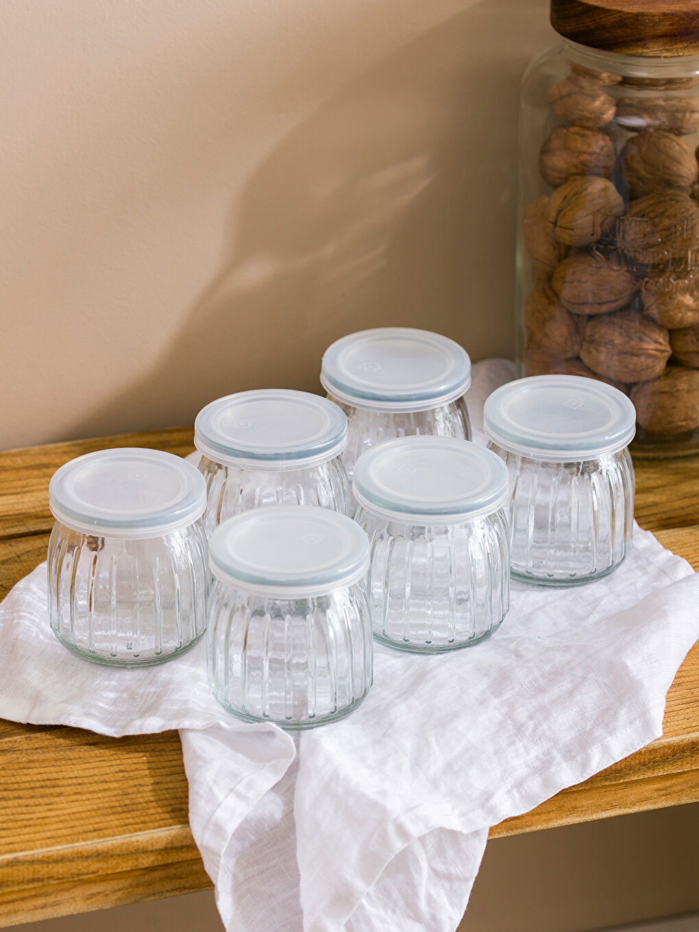 Renksiz Cam Baharatlık Seti 6'lı