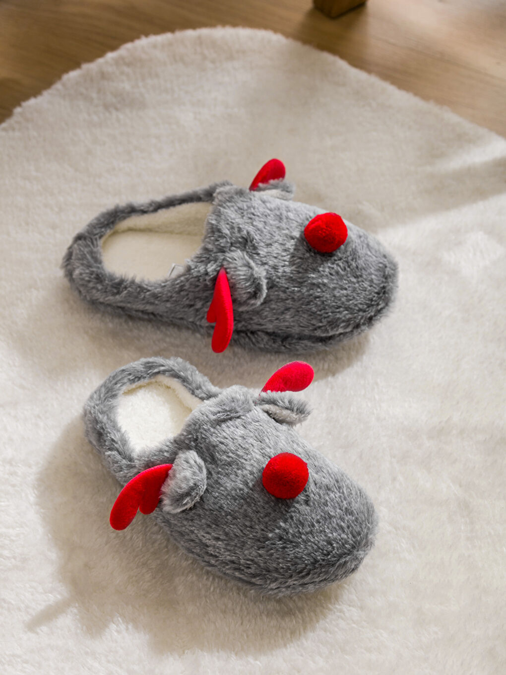 LCW STEPS 3D Detailed Embroidered Plush Women's Home Slippers -W4CJ45Z8-DBQ
