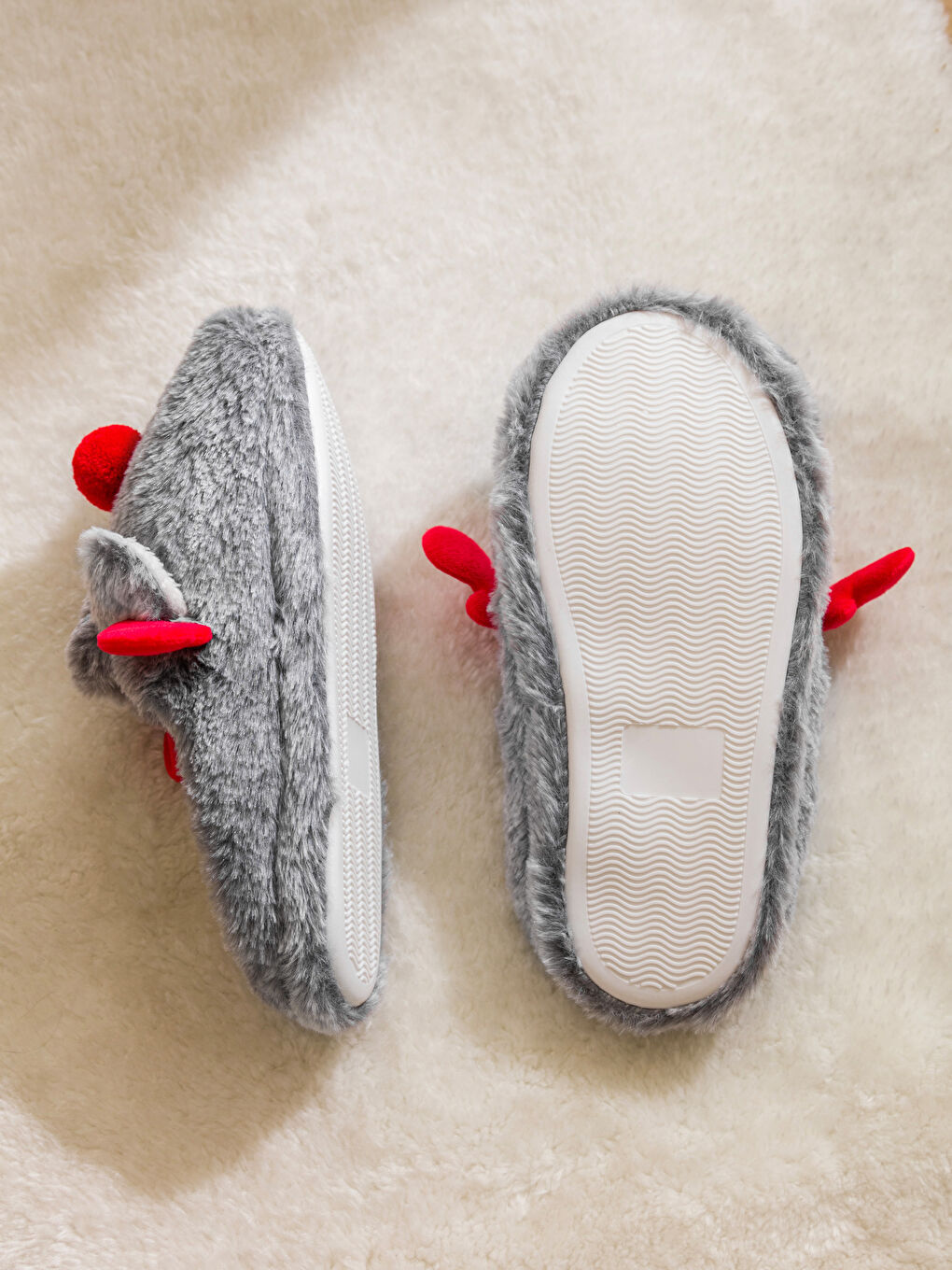 LCW STEPS 3D Detailed Embroidered Plush Women's Home Slippers -W4CJ45Z8-DBQ