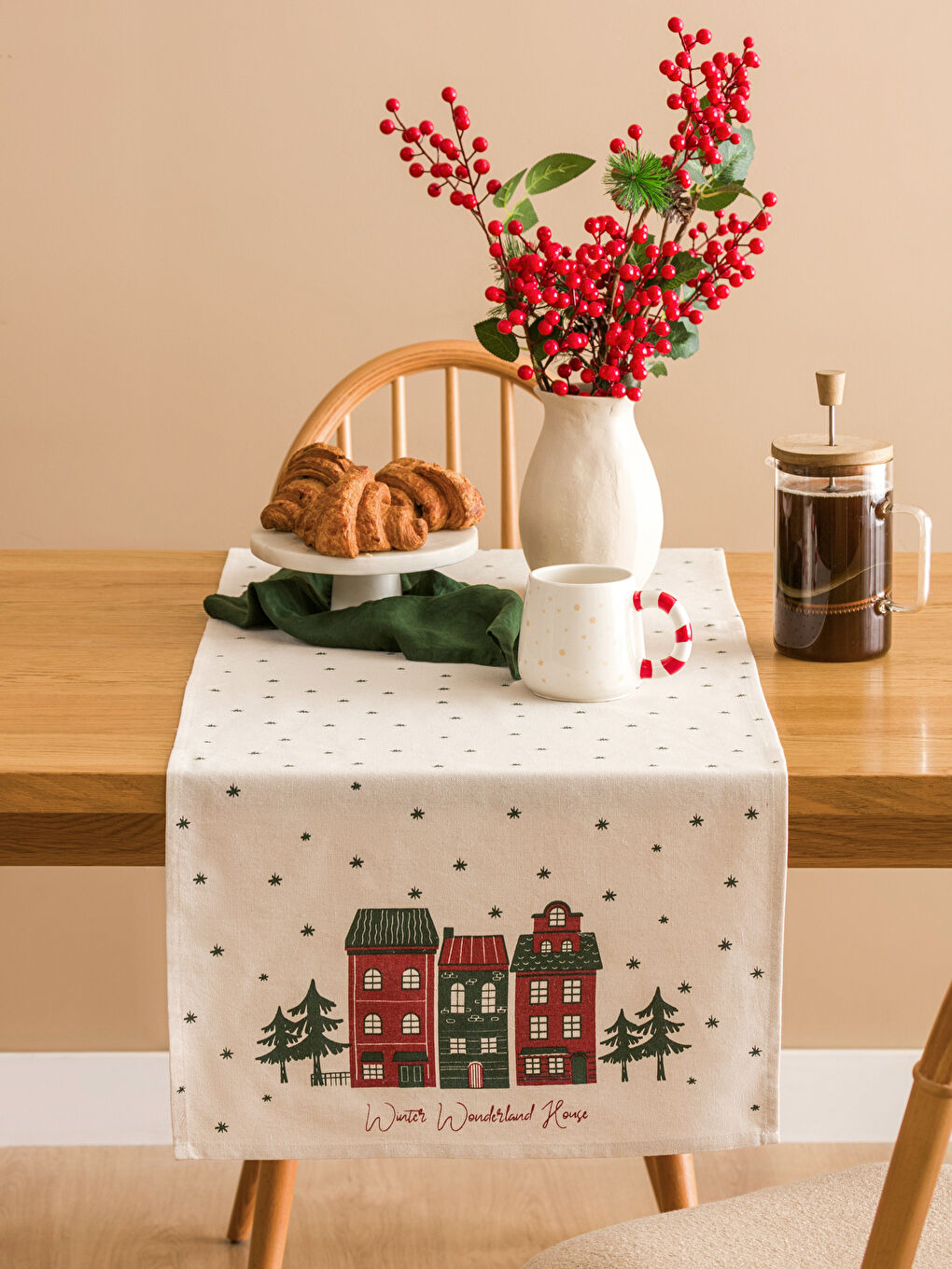 Printed Table Runner 45x150 cm-2