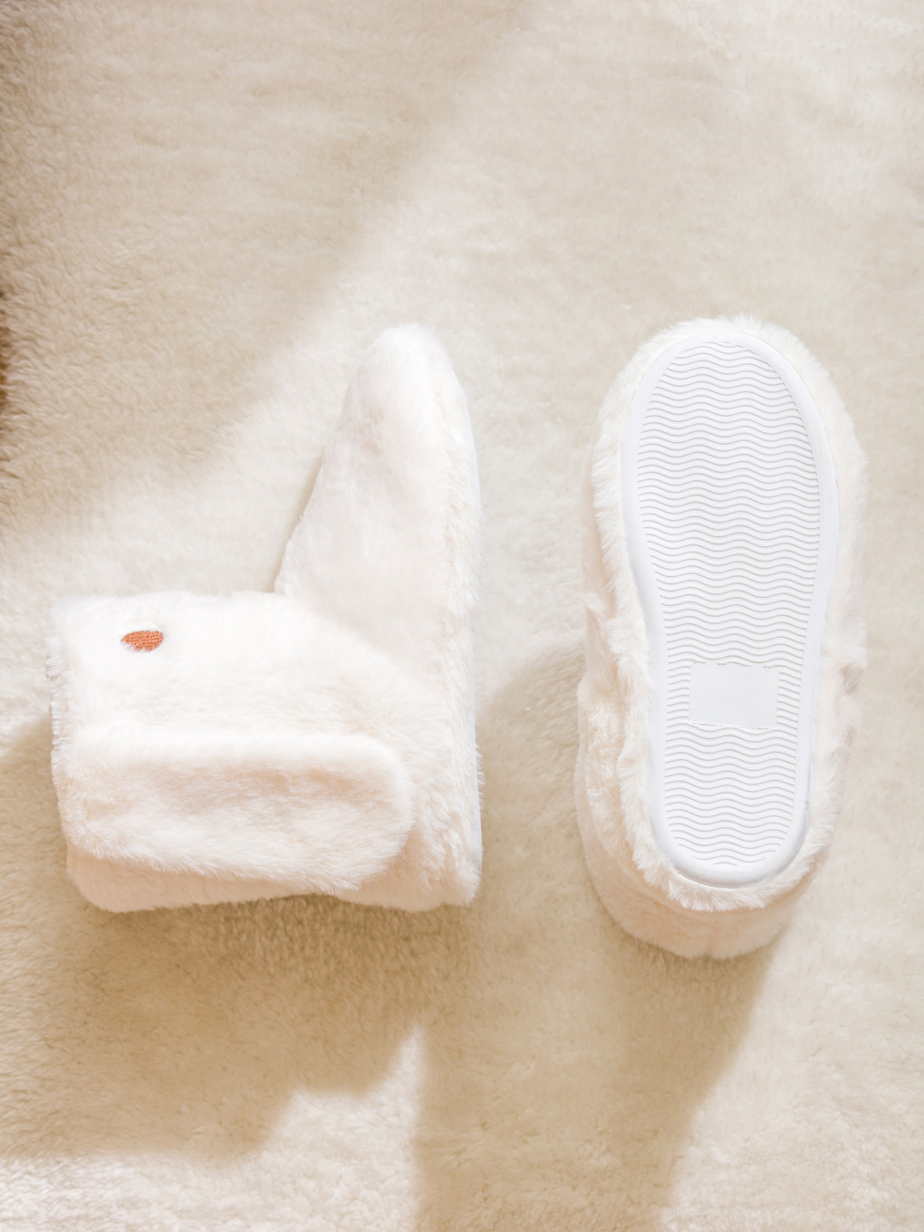 Bottes Pantoufles D'accueil En Peluche Avec Figure De Lapin Pour Femmes-3