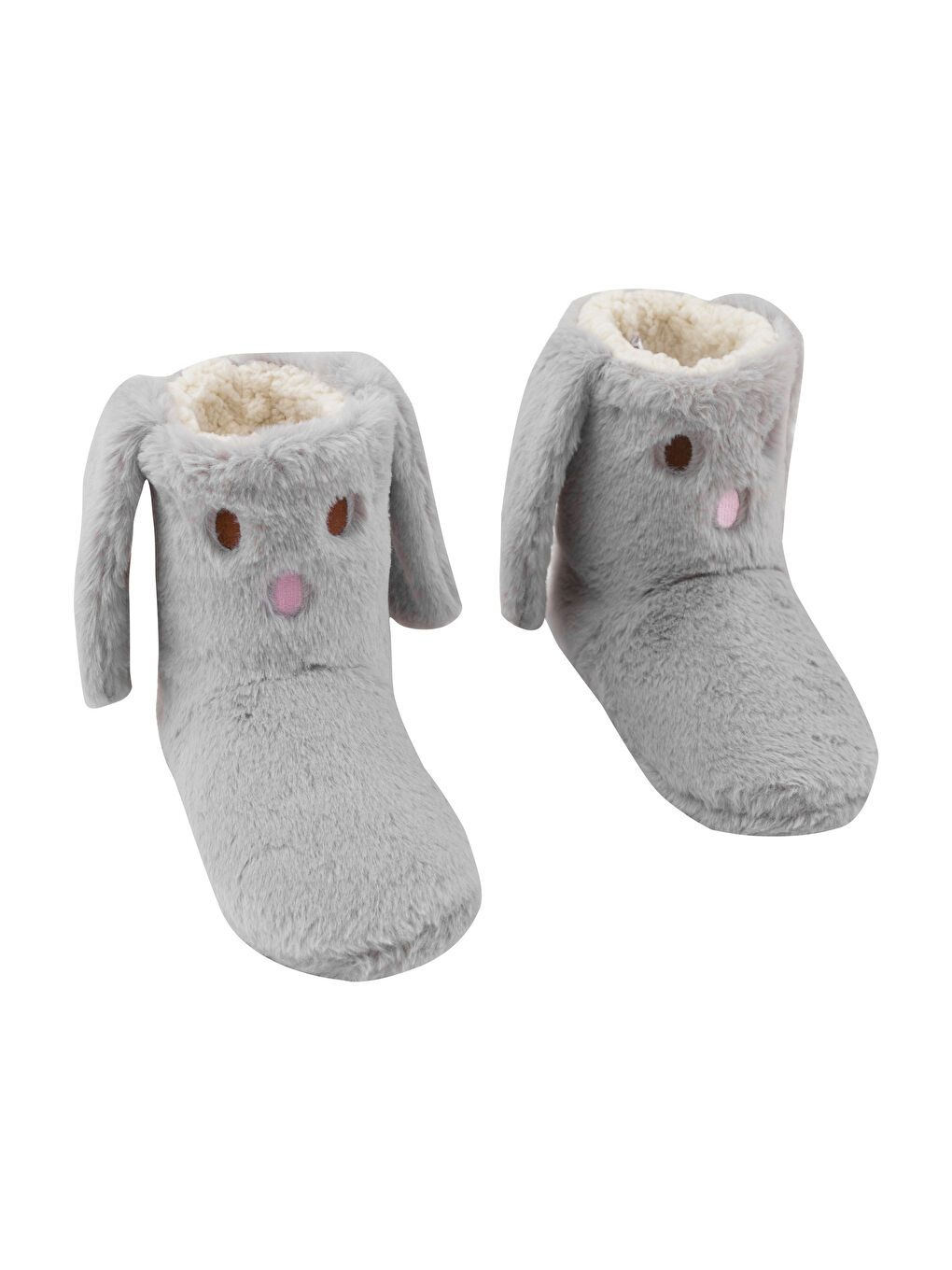 Tavşan Figürlü Pelüş Kadın Ev Botu-5