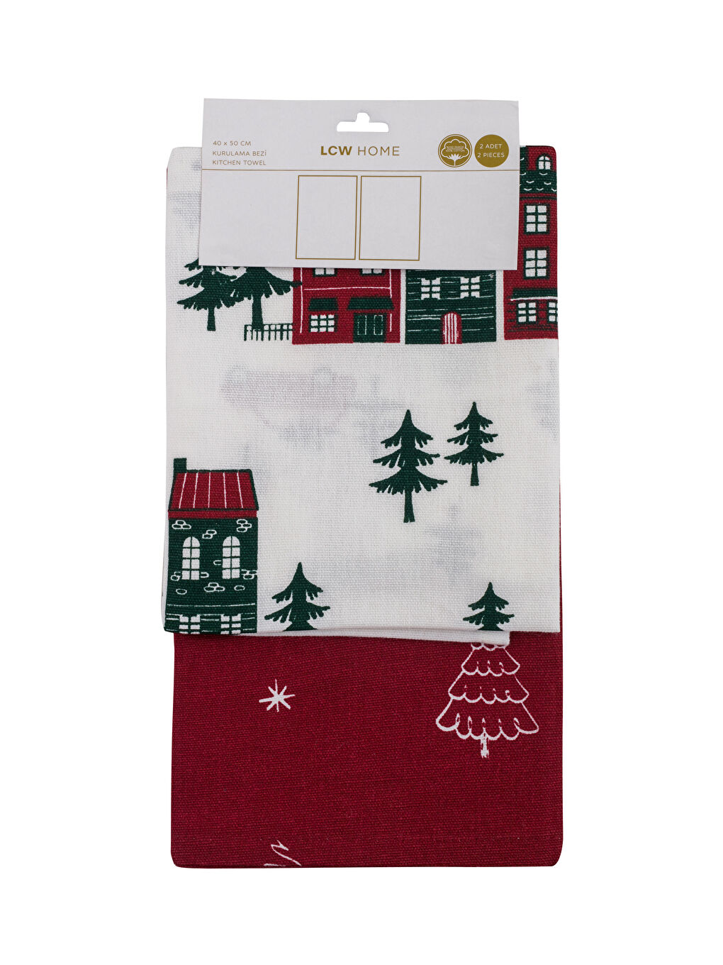 Tiskana kuhinjska krpa, pakiranje od 2 komada, 40x50 cm-3