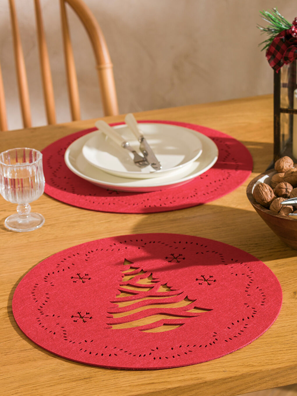 LCW HOME Weihnachtlich Gestalteter Unterteller 2er-Pack 38 cm -W4CP24Z8-YHV