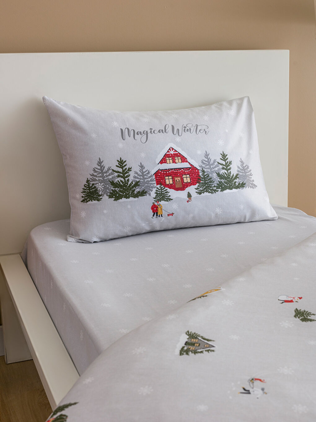 LCW HOME Neujahr-Themen Einzelbett-Bettbezug-Komplettset -W4DB12Z8-F9C