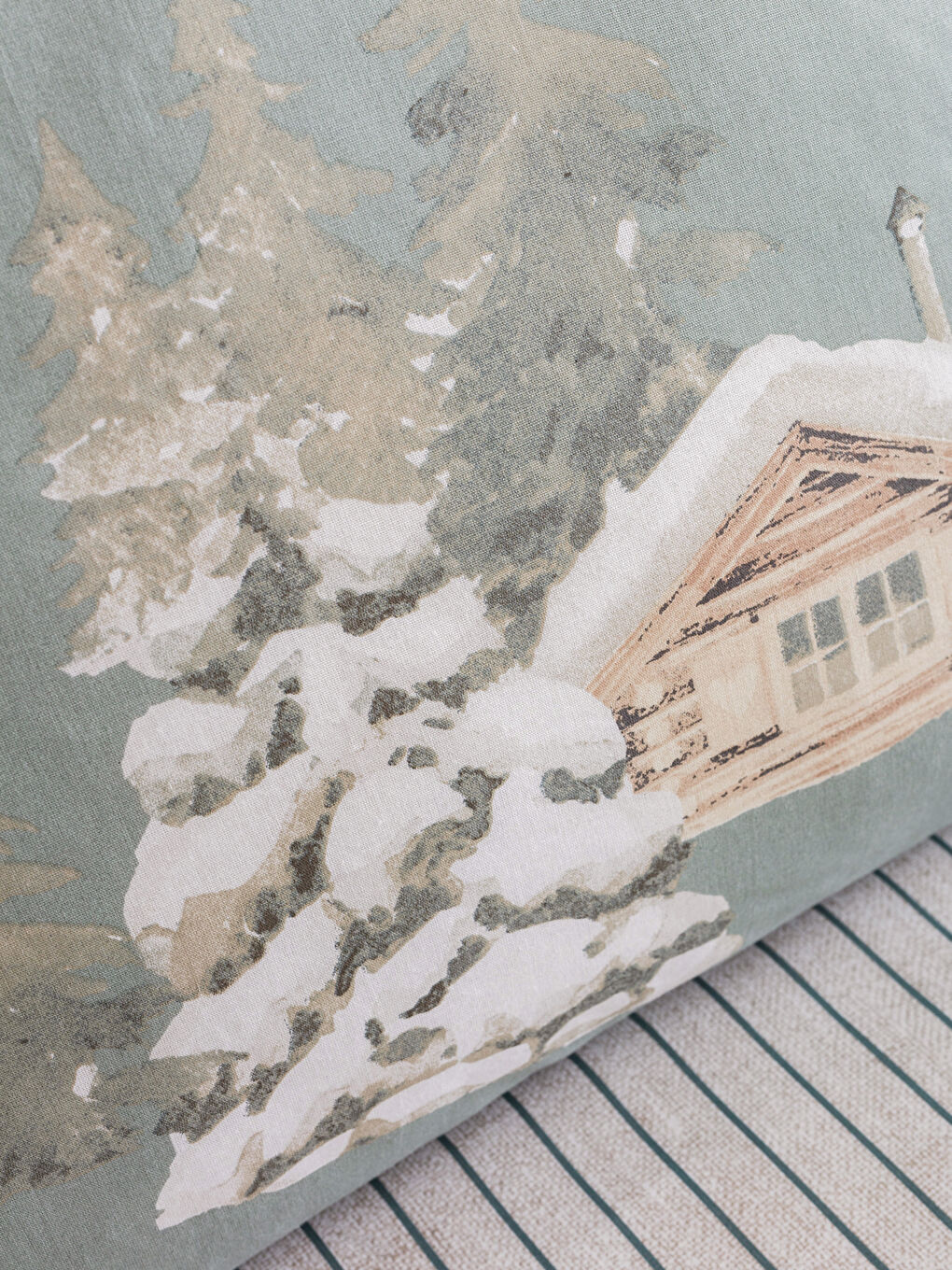 Karışık Pamuklu Baskılı Çift Kişilik Nevresim Takımı-3