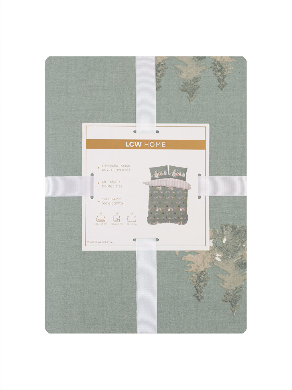Karışık Pamuklu Baskılı Çift Kişilik Nevresim Takımı-7