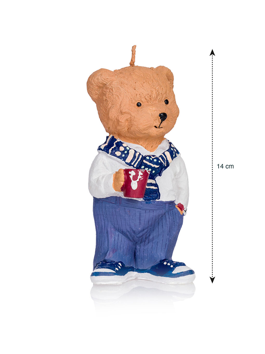 LCW HOME Karışık Baskılı Ayı Teddy Baskılı Dekoratif Mum 14 Cm - 3