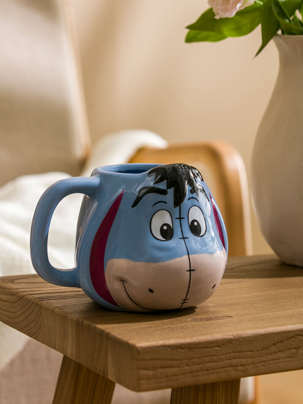 LCW HOME Mavi Winnie The Pooh Eeyore Baskılı Seramik Kupa 520 Ml