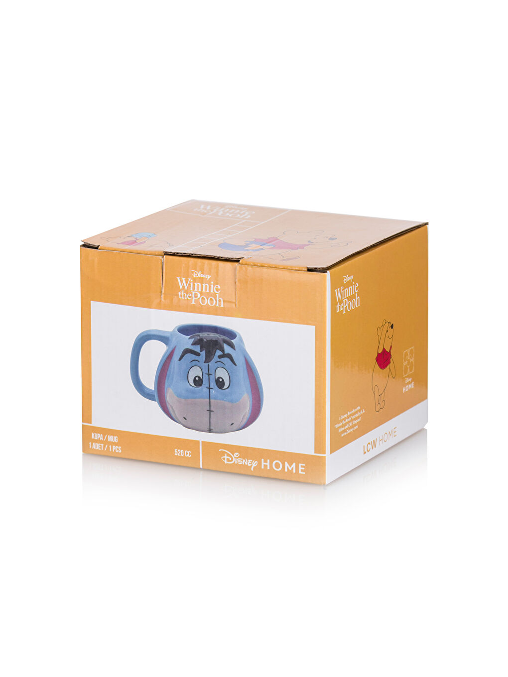 LCW HOME Mavi Winnie The Pooh Eeyore Baskılı Seramik Kupa 520 Ml - 3