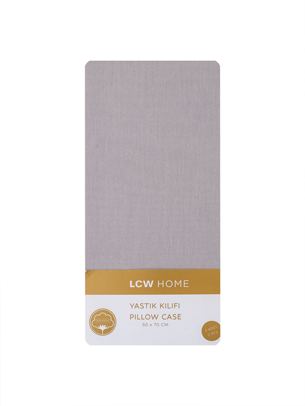 LCW HOME Schlichter Kissenbezug 2er-Pack 50x70 cm -W4DP94Z8-CWL