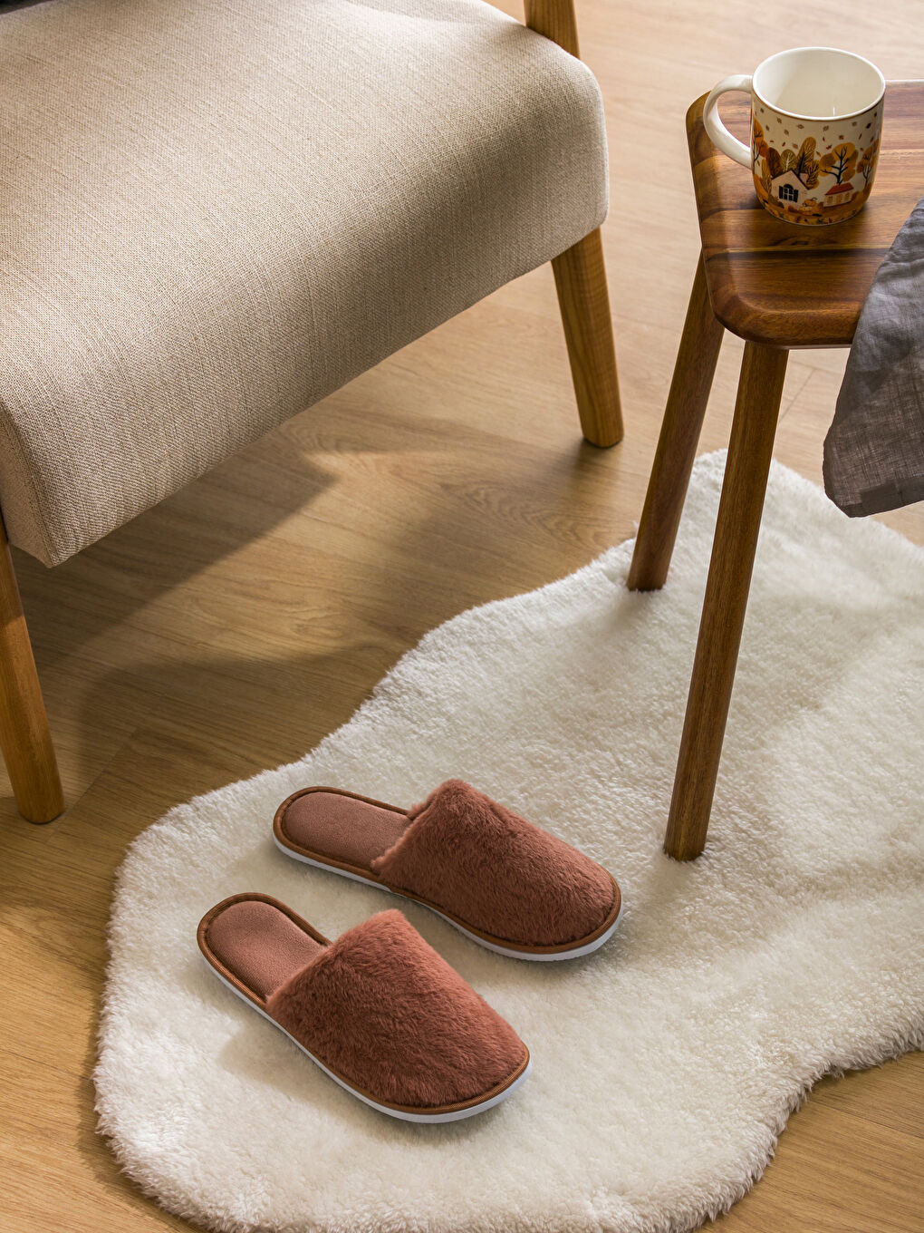LCW HOME Plush Women's Home Slippers -W4DS52Z8-YGP