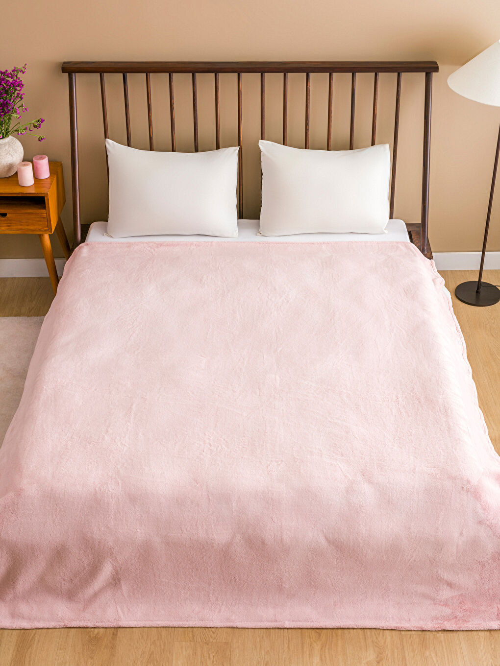 LCW HOME Pembe Welsoft Çift Kişilik Battaniye 200x220 Cm - 1