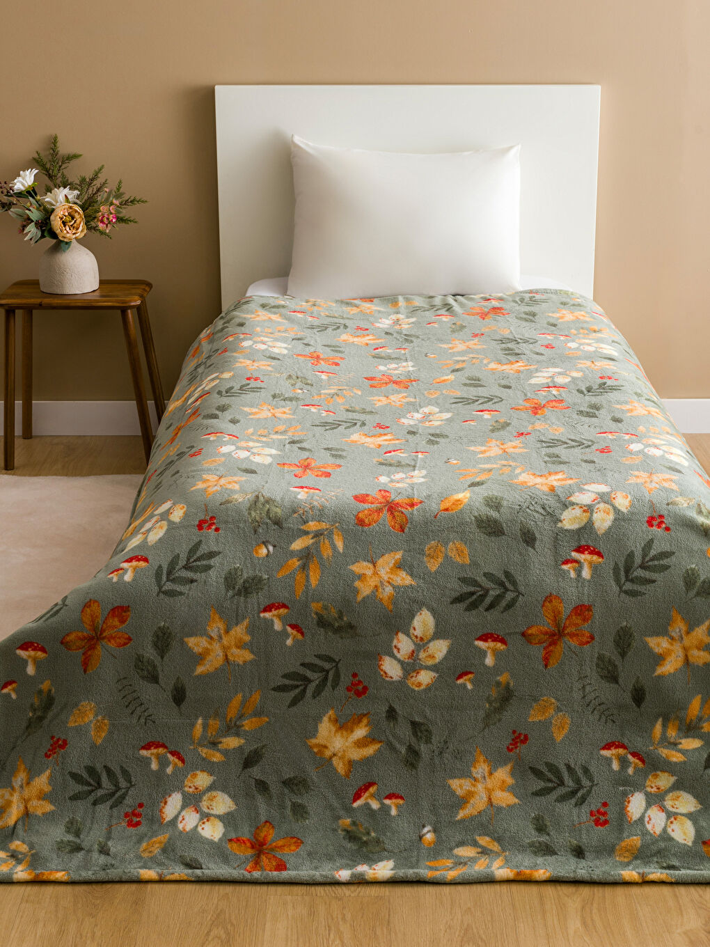 بطانية سرير مفرد مُزهرة مقاس 150x200 سم