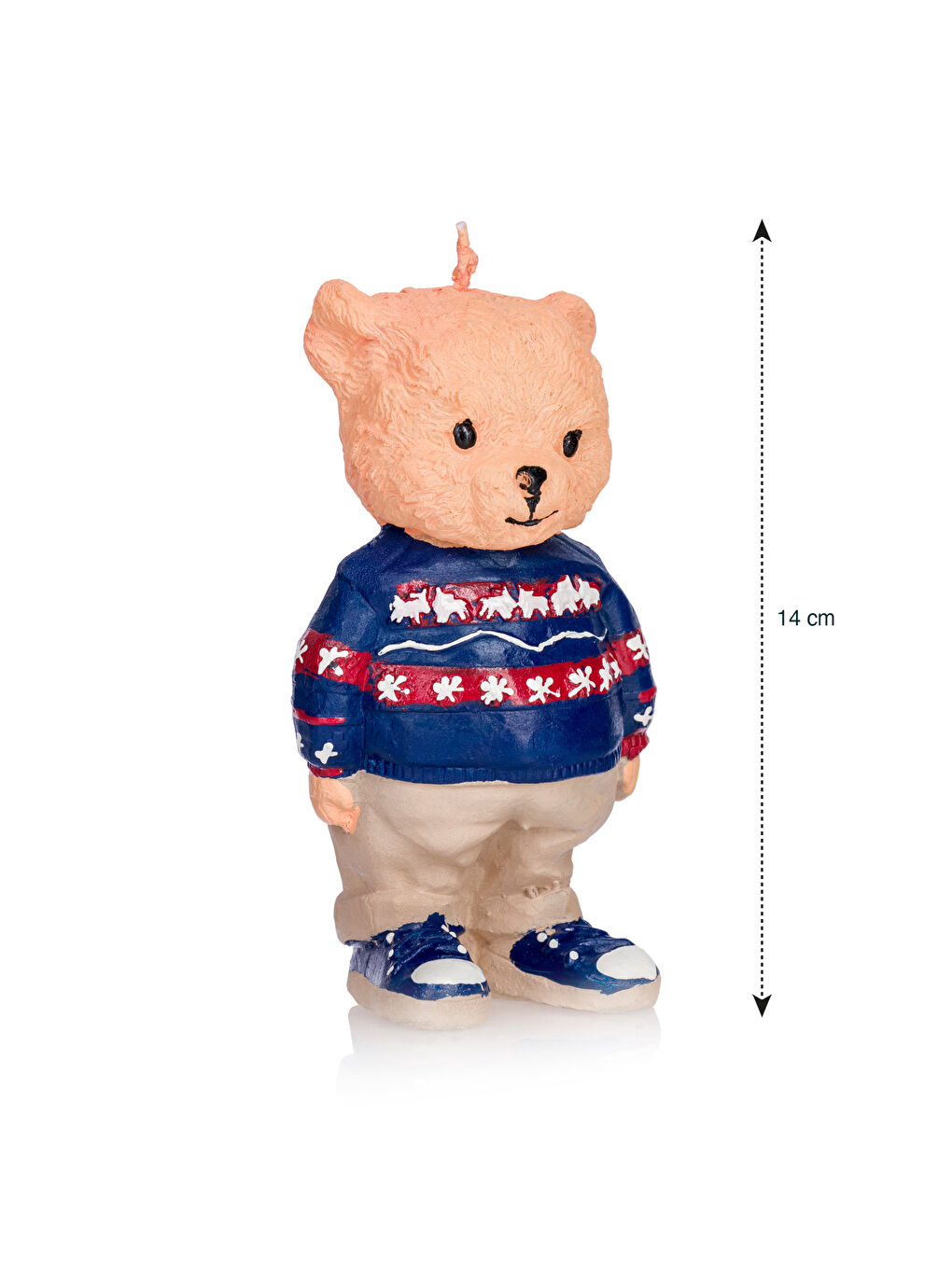 LCW HOME Karışık Ayı Teddy Baskılı Dekoratif Mum 14 Cm - 3