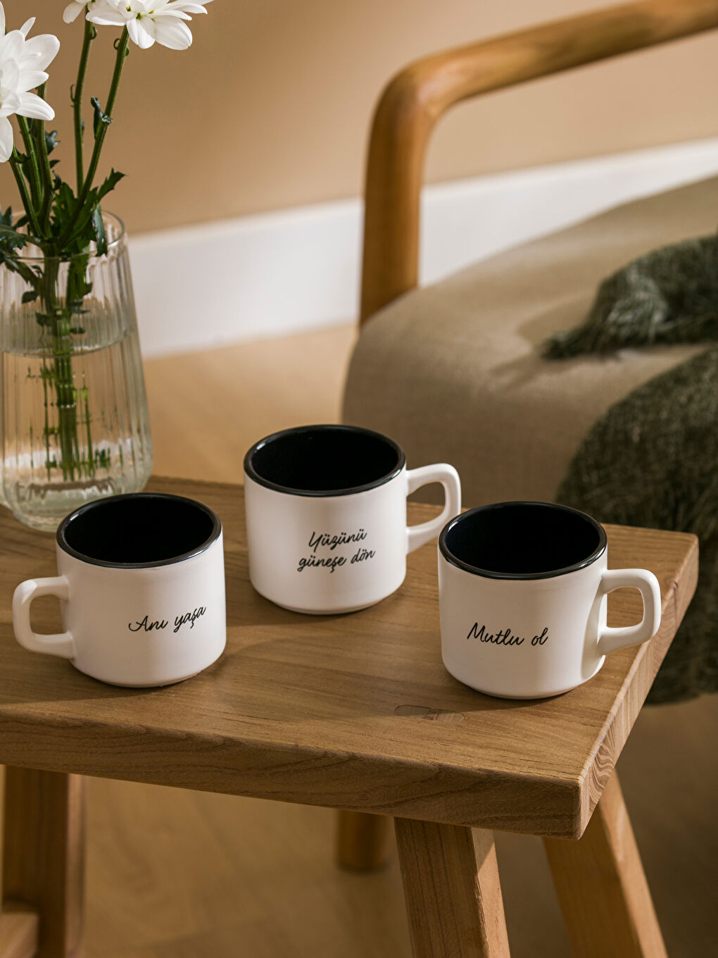 Printed Ceramic Mug Set 3-pack 180 ml-1