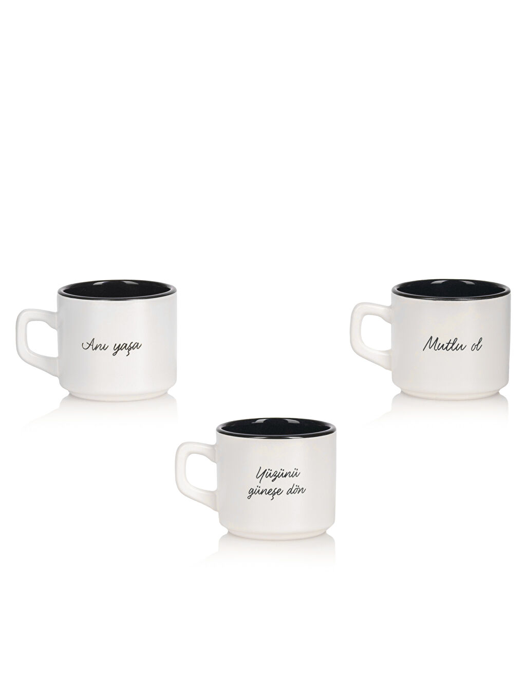Printed Ceramic Mug Set 3-pack 180 ml-4