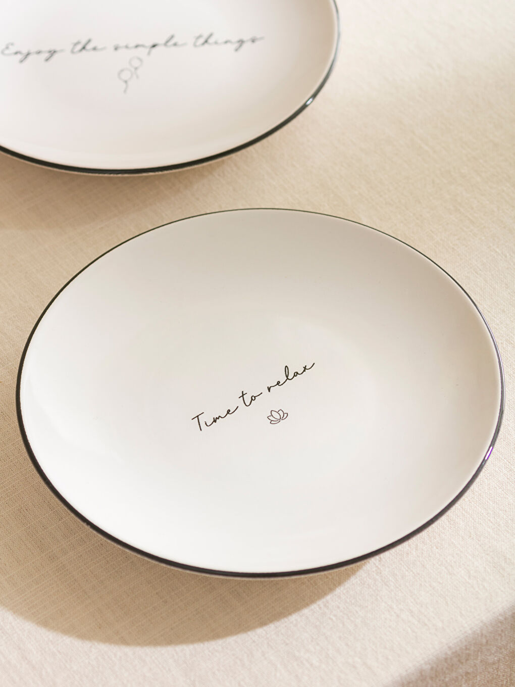 Bedruckter Keramikkuchenteller 4er-Pack 20 cm-1