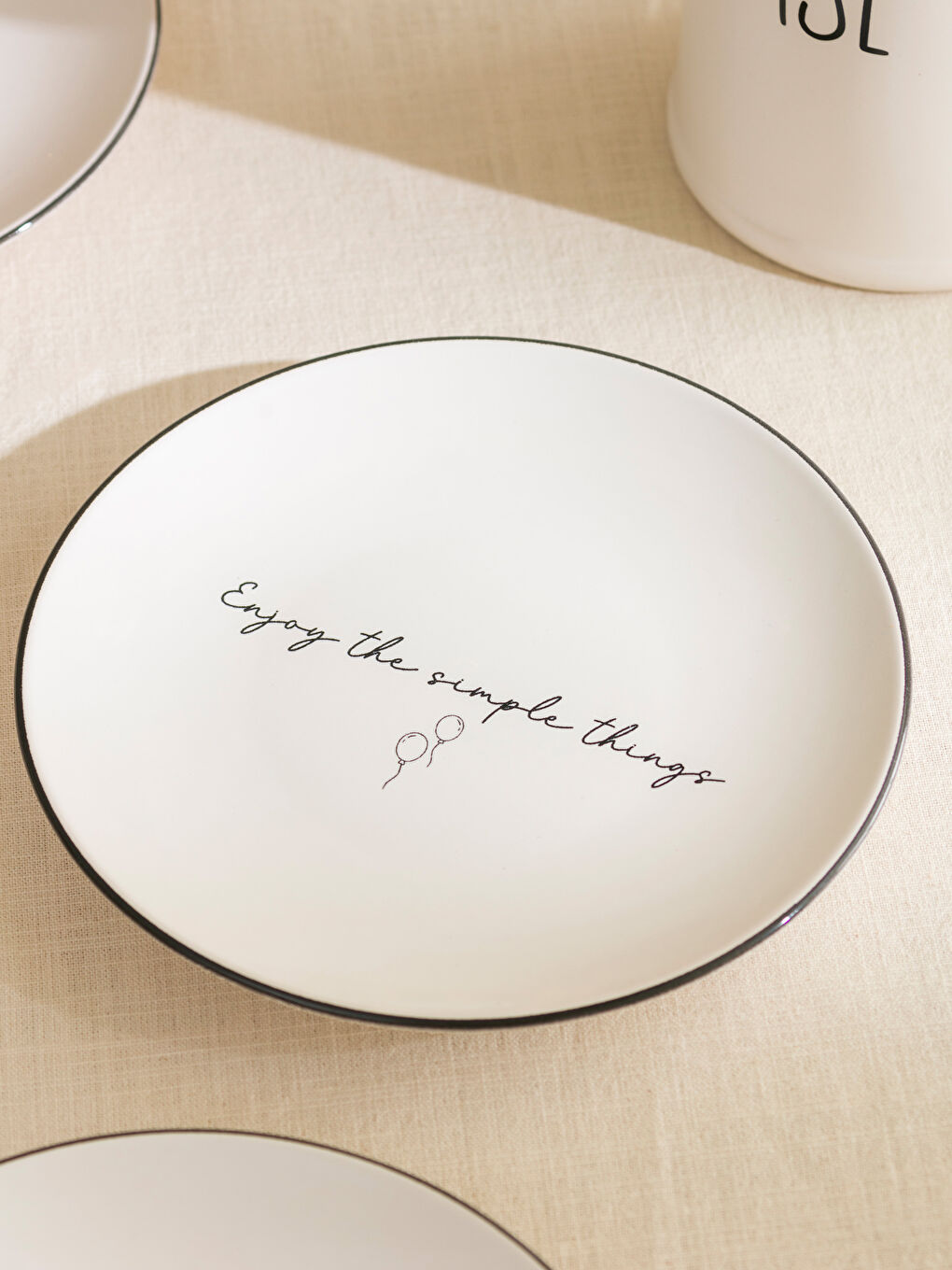 Bedruckter Keramikkuchenteller 4er-Pack 20 cm-2