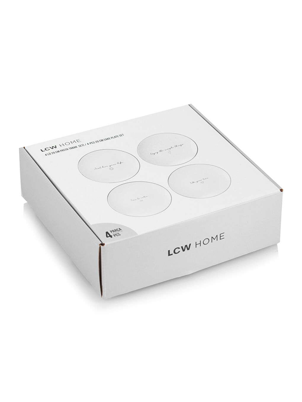 Bedruckter Keramikkuchenteller 4er-Pack 20 cm-5