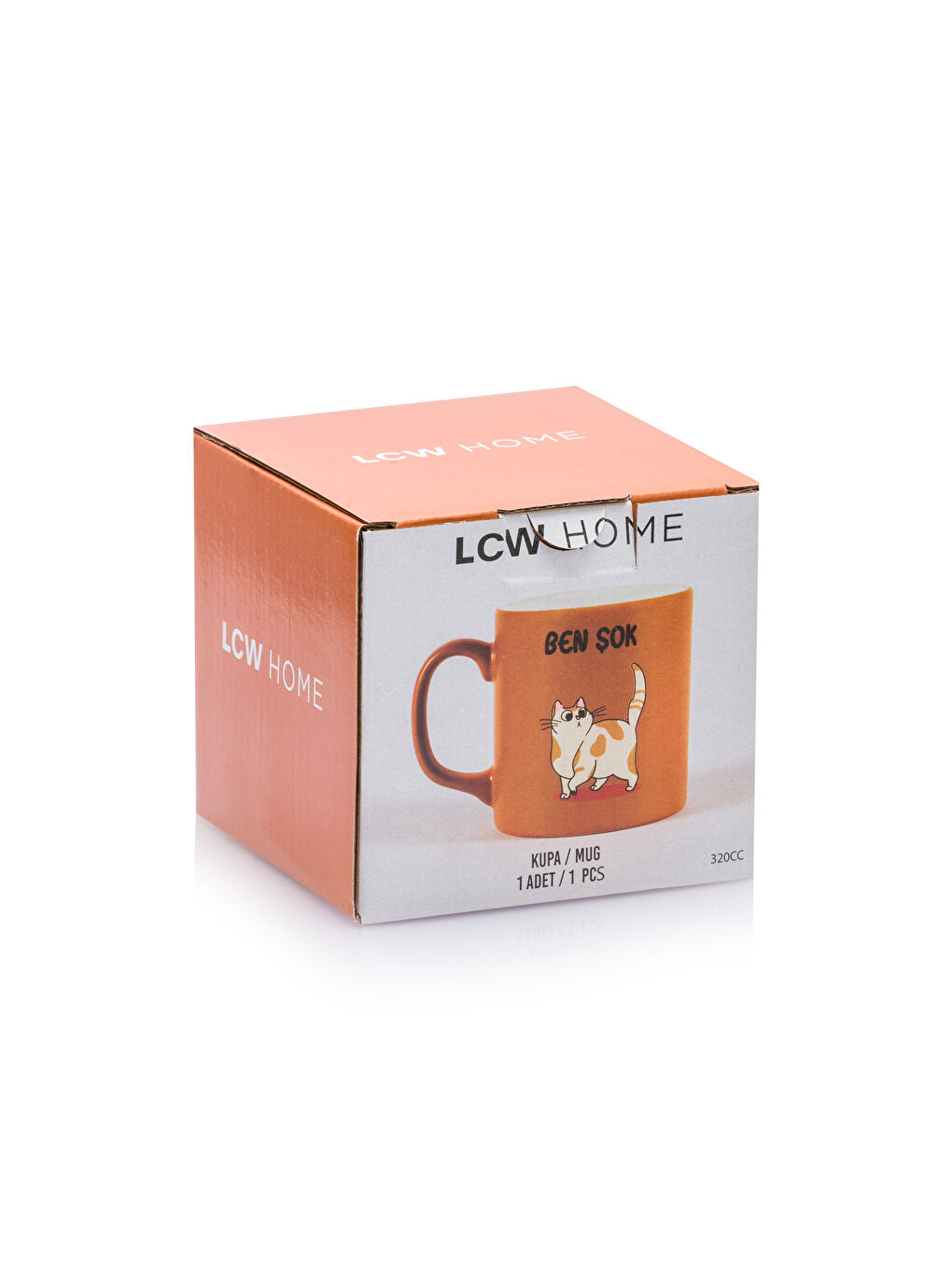 LCW HOME Pembe Baskılı Seramik Kupa 320 Ml - 3