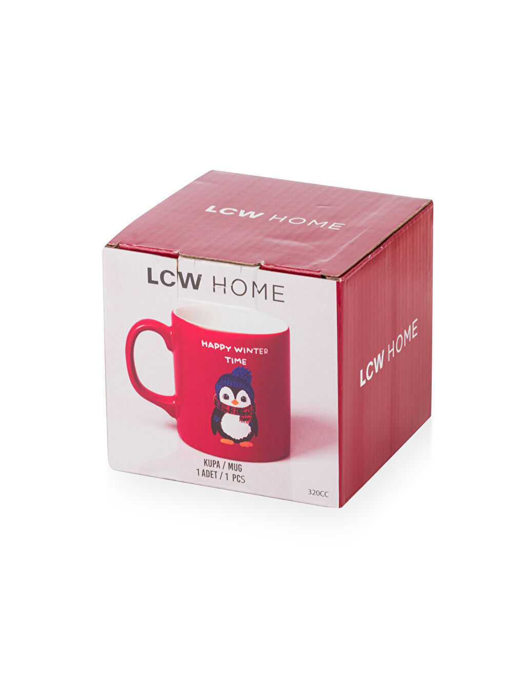 LCW HOME Kırmızı Baskılı Seramik Kupa 320 Ml - 3