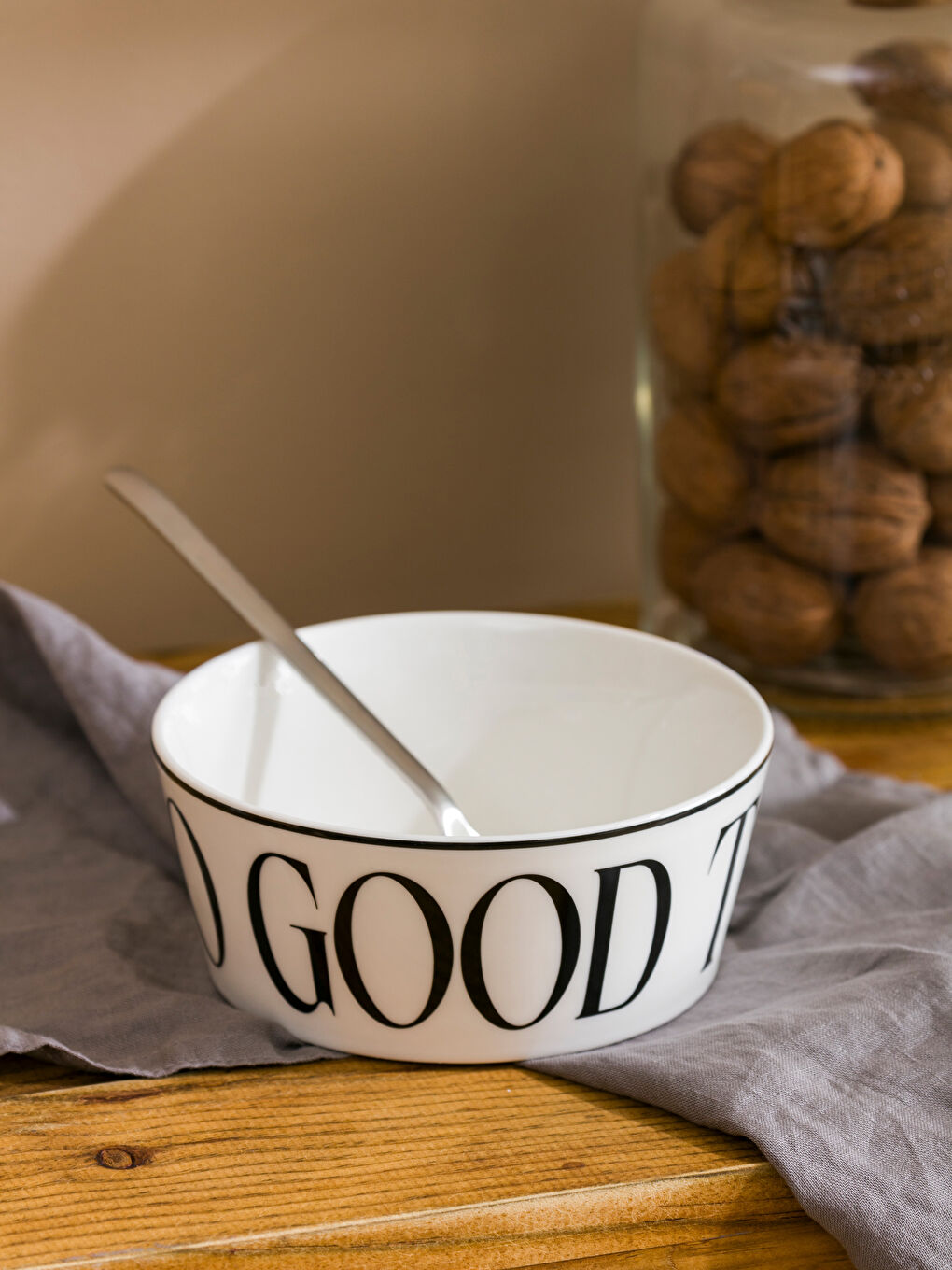 Printed Porcelain Salad Bowl 14 cm