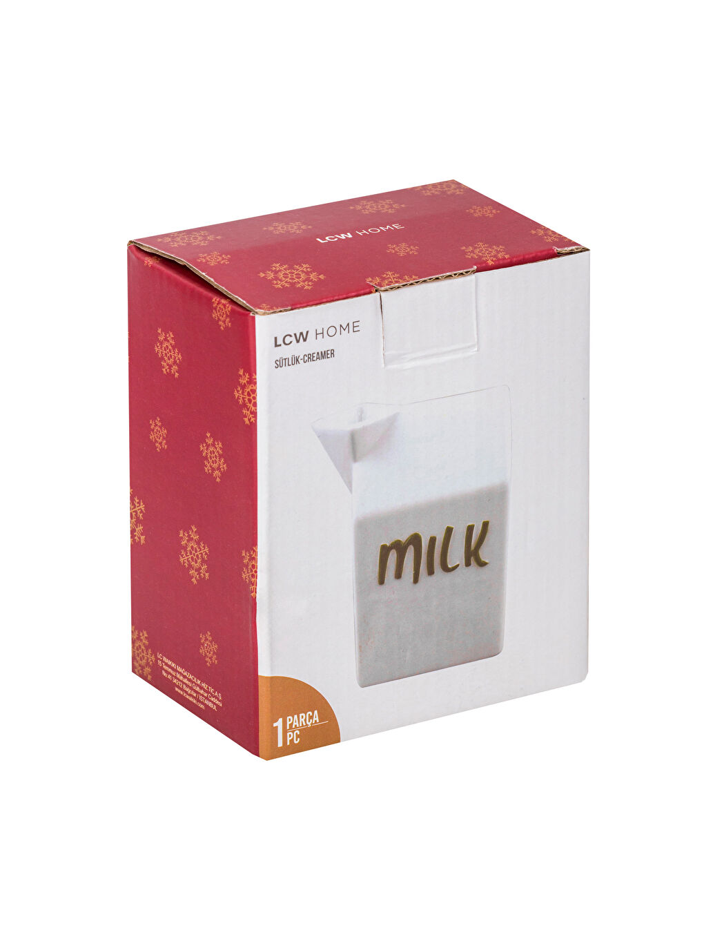LCW HOME Printed Ceramic Milk Jug -W4EV80Z8-J5E