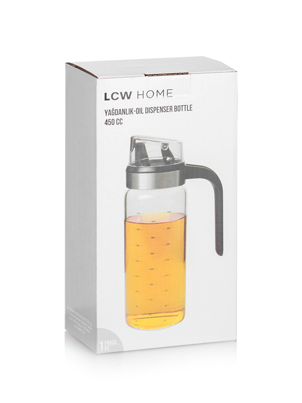 LCW HOME Renksiz Cam Yağdanlık 450 Ml - 5