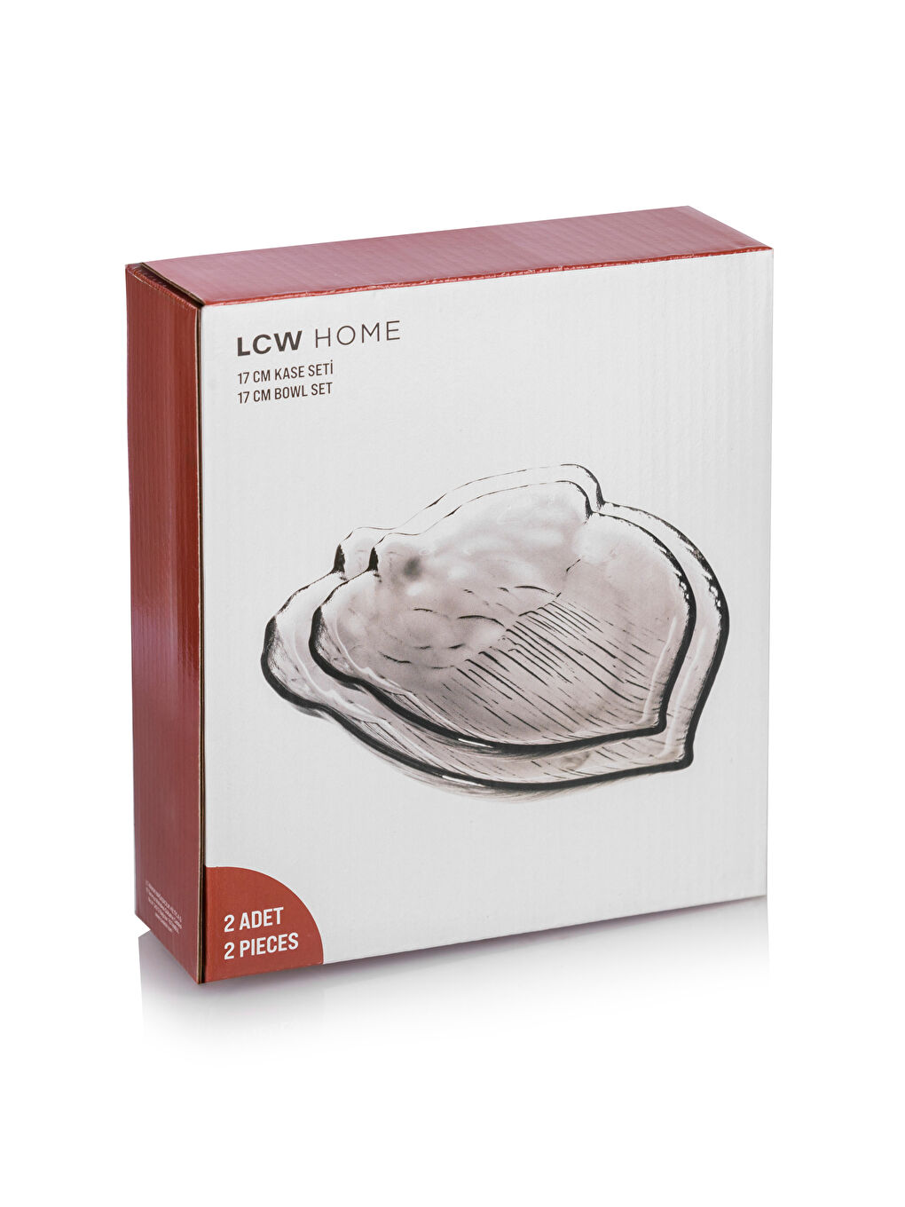 LCW HOME Glass Bowl Set 2 Pack 17 cm -W4FD00Z8-VJJ