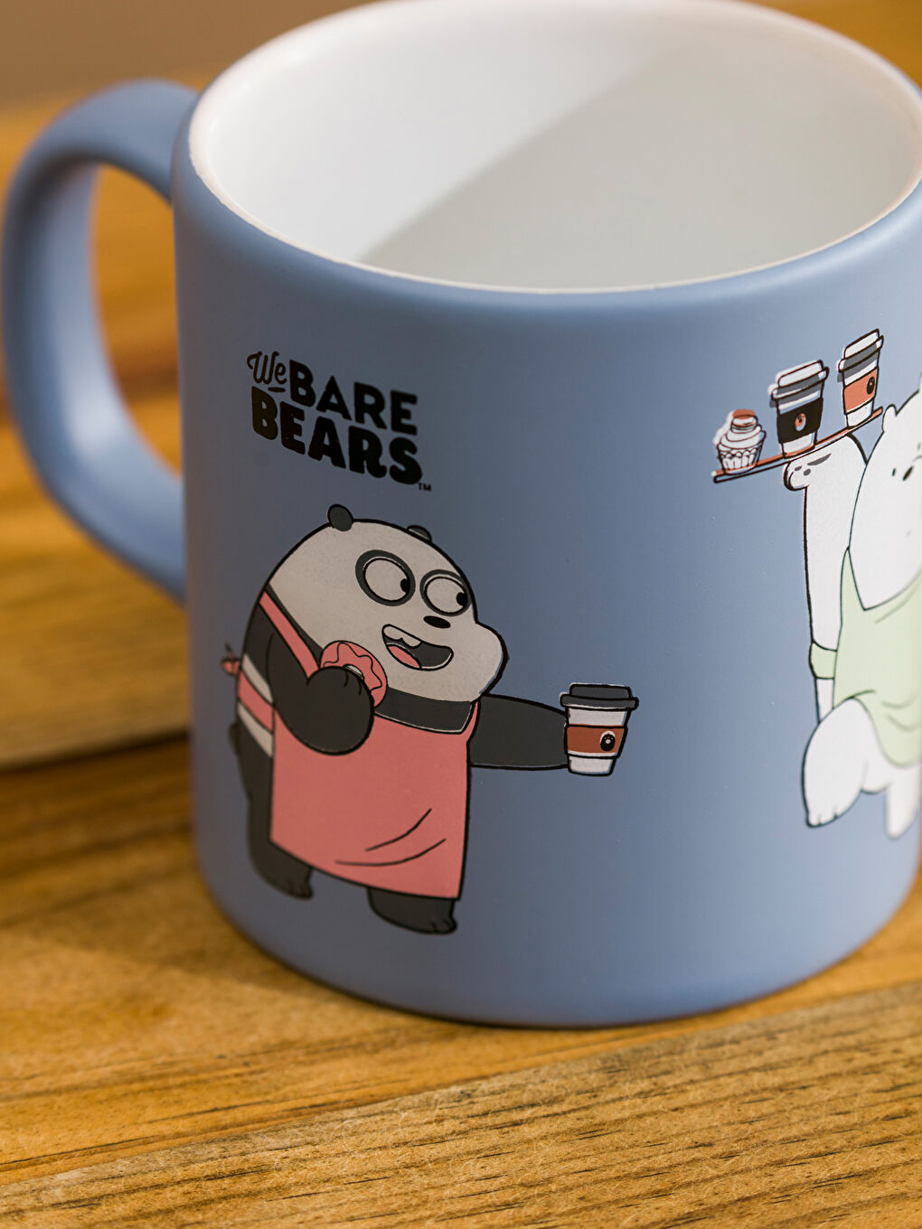 LCW HOME Mavi We Bare Bears Baskılı Seramik Kupa 320 Ml - 3