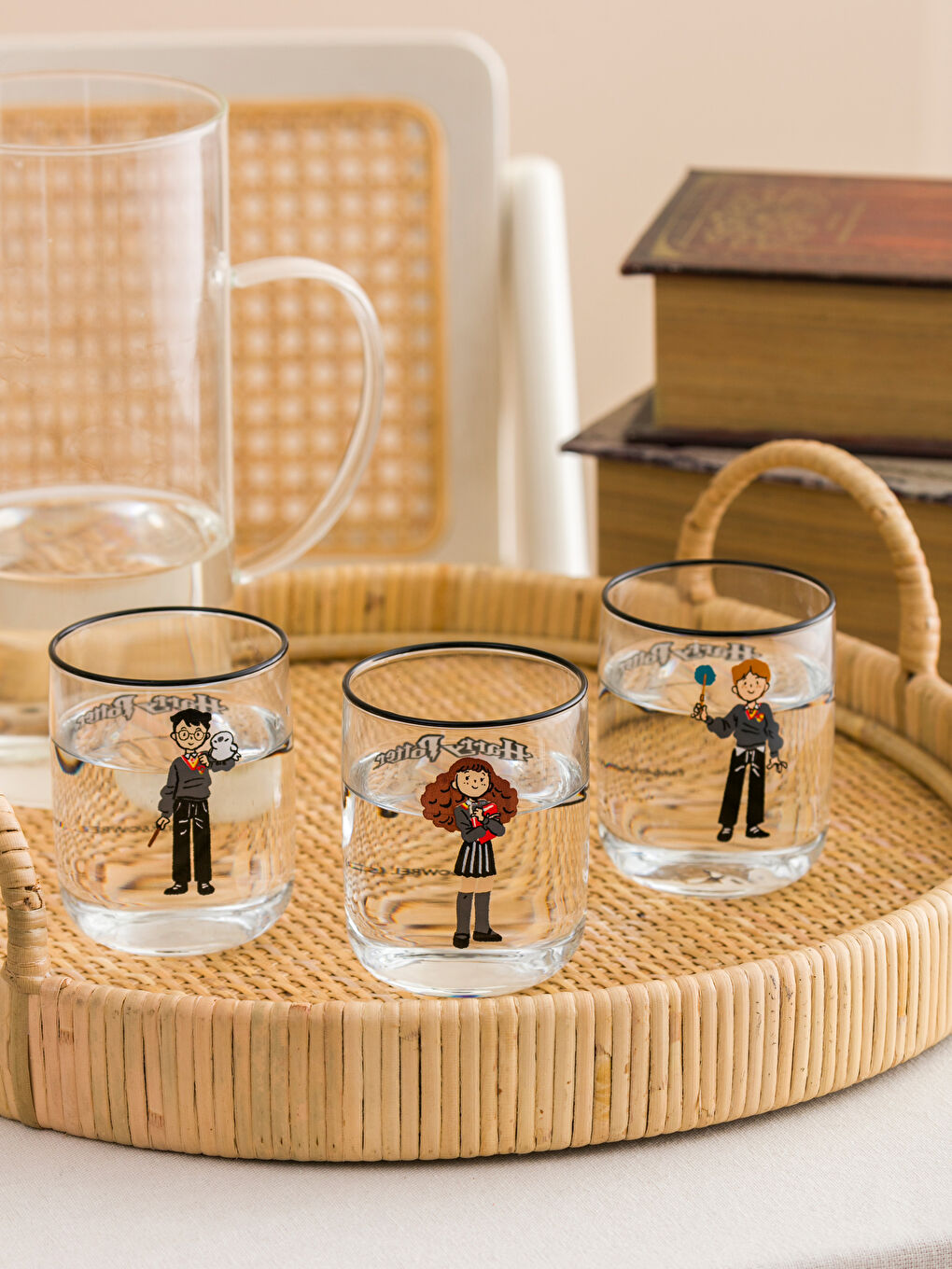 LCW HOME Karışık Baskılı Harry Potter Baskılı Cam Kupa 280 Ml 3'lü