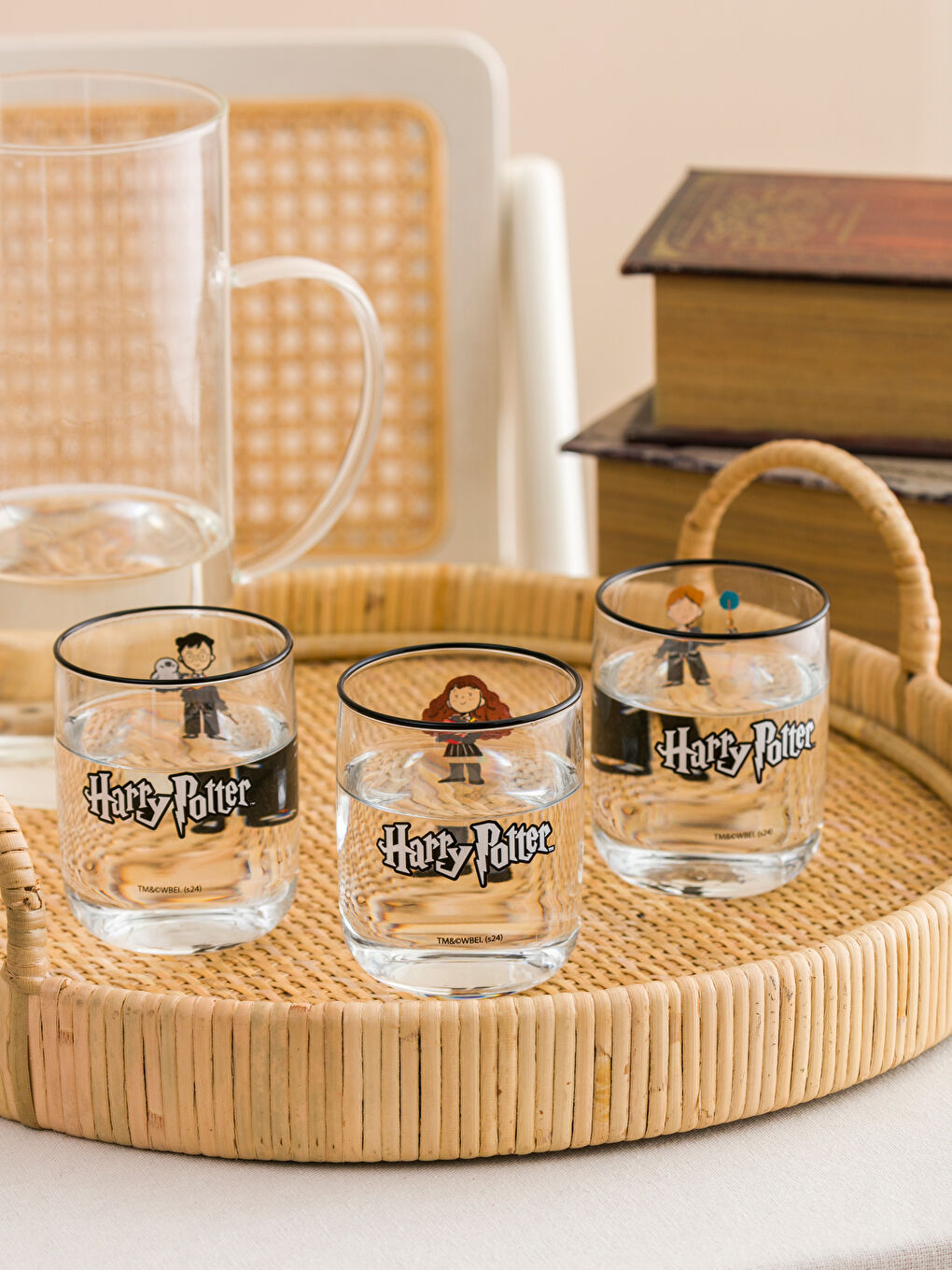 LCW HOME Karışık Baskılı Harry Potter Baskılı Cam Kupa 280 Ml 3'lü - 1