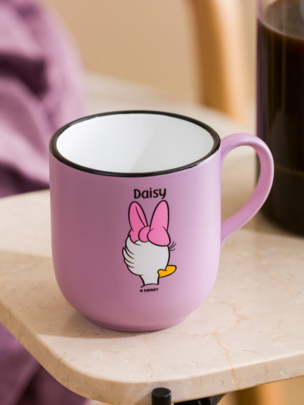 LCW HOME Lila Daisy Duck Baskılı Seramik Kupa 365 Ml - 1